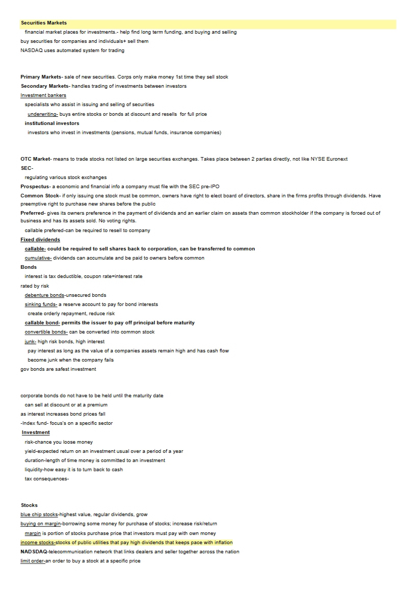 Foundations of Business Lecture Notes