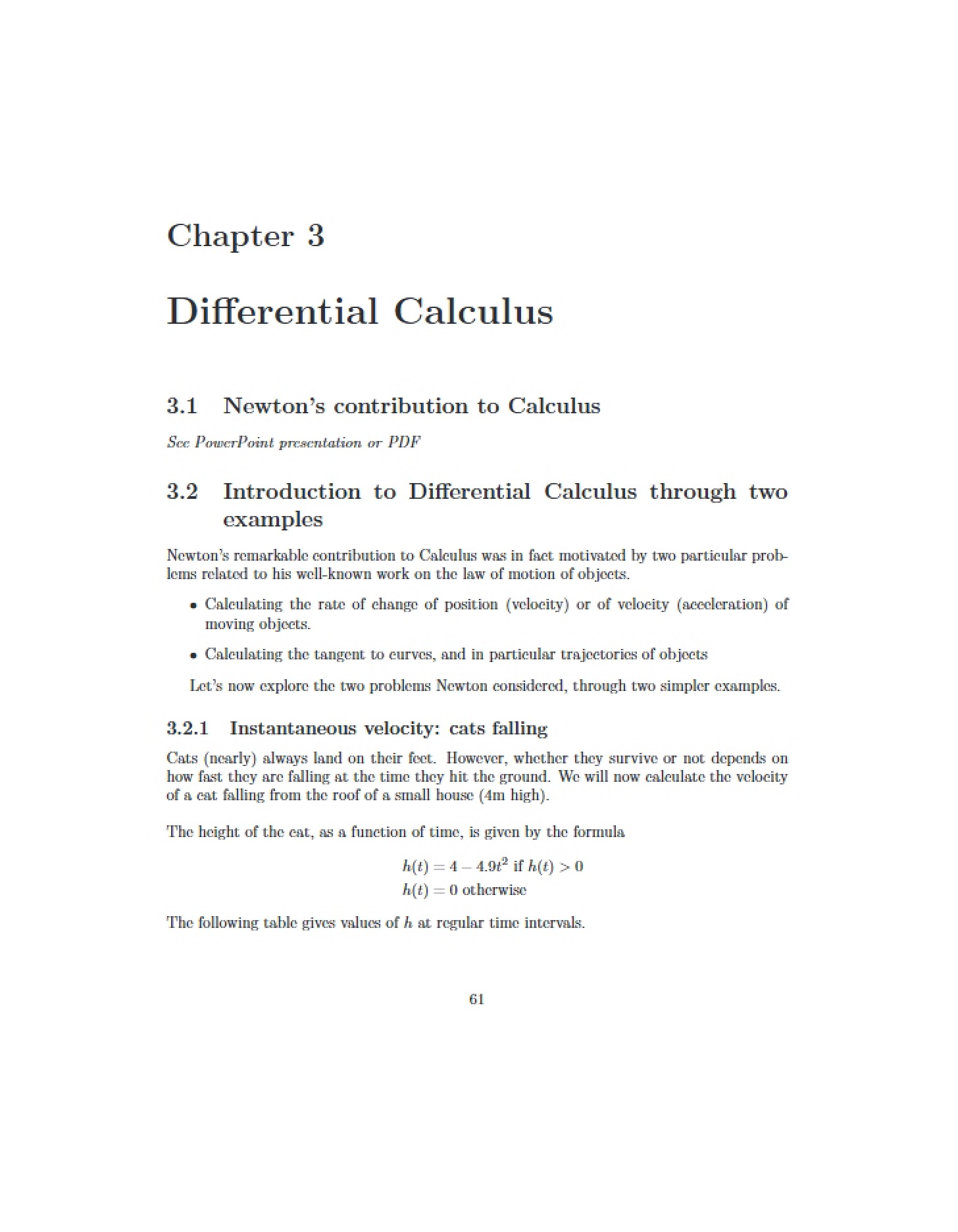Calculus of Differentials