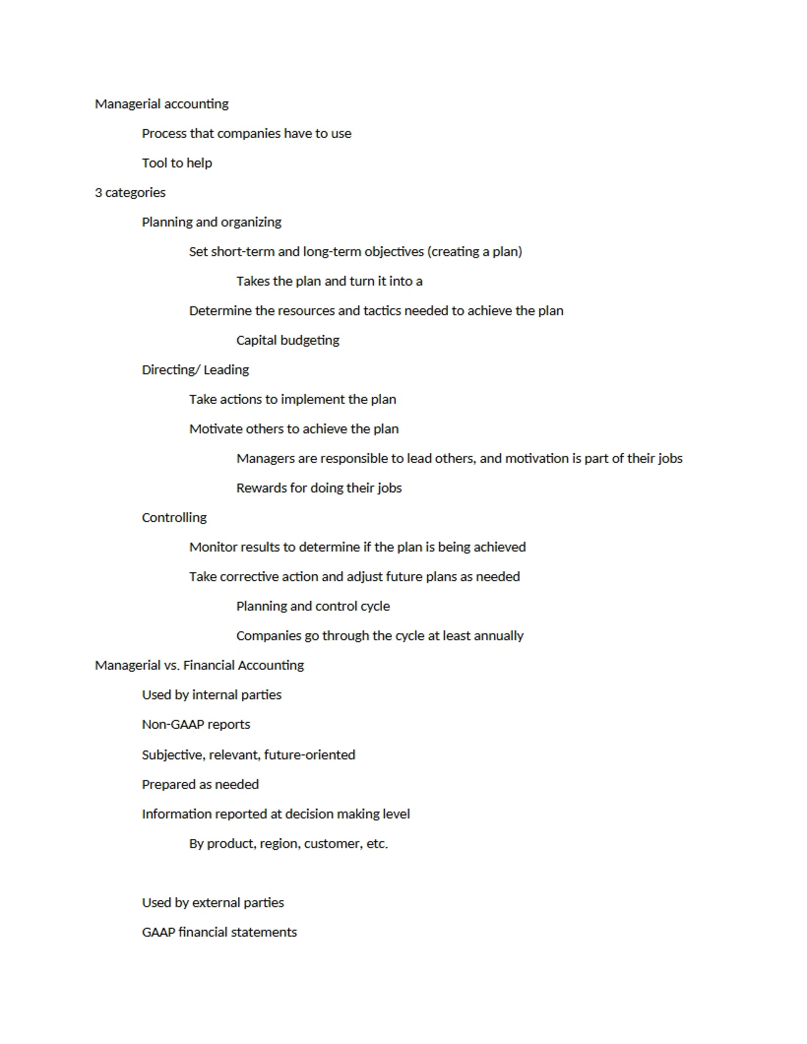 Accounting for Managers