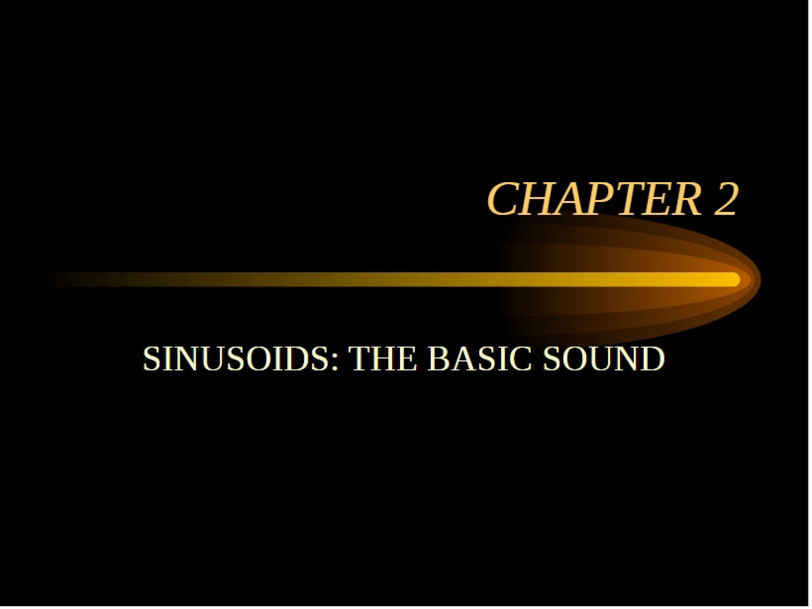 Basic Sound Sinusoids