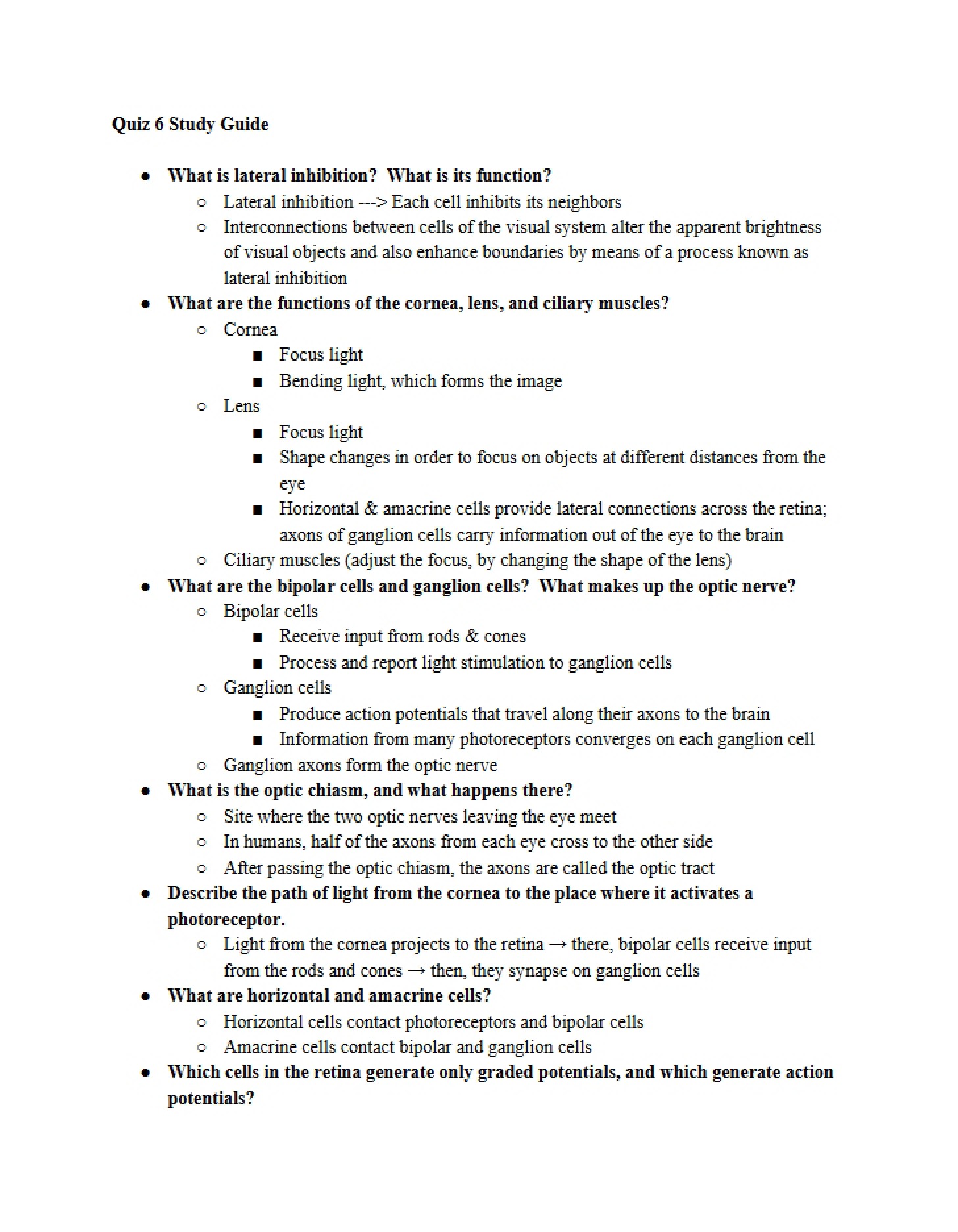 Seventh Quiz
