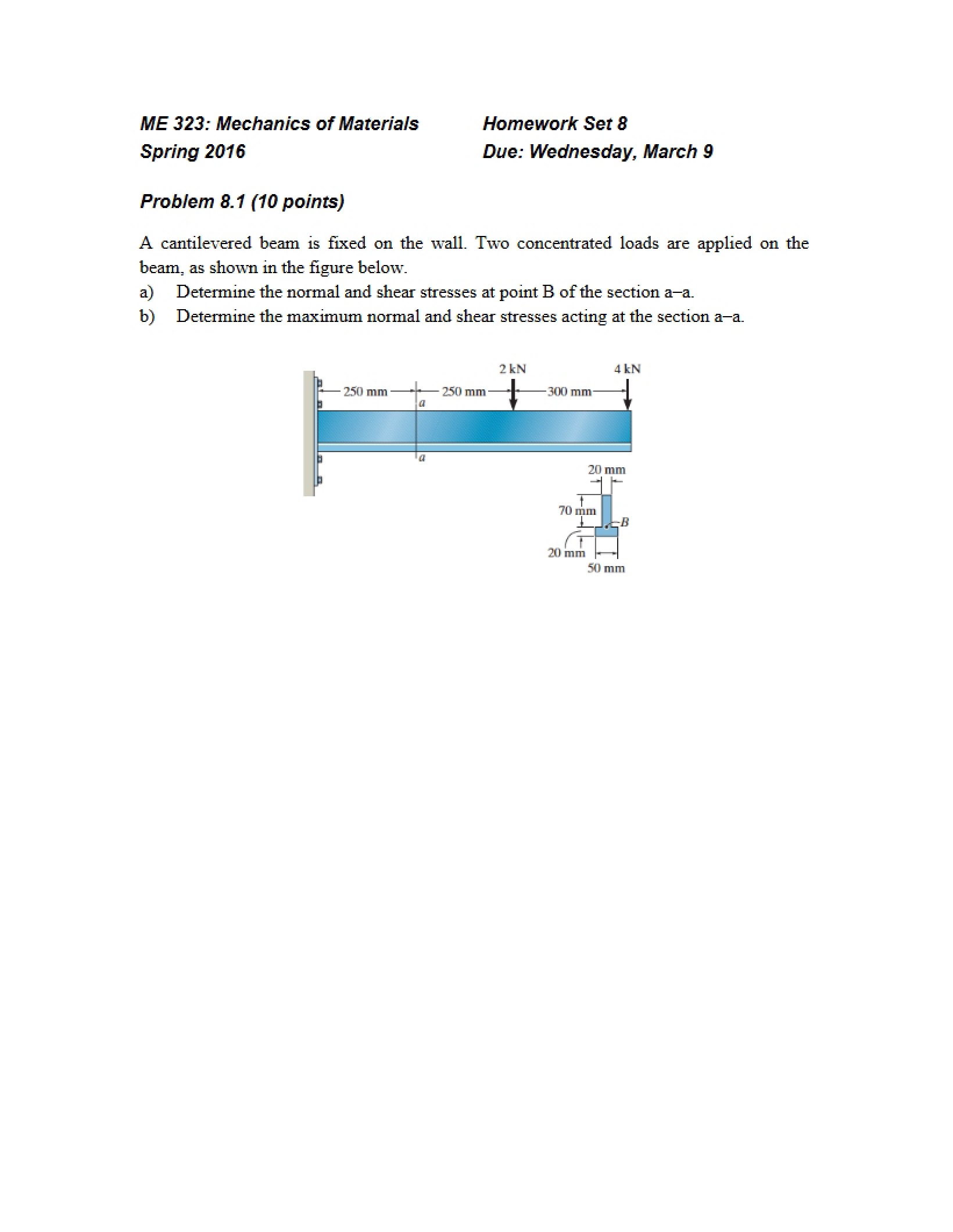 Eighth Homework Assignment