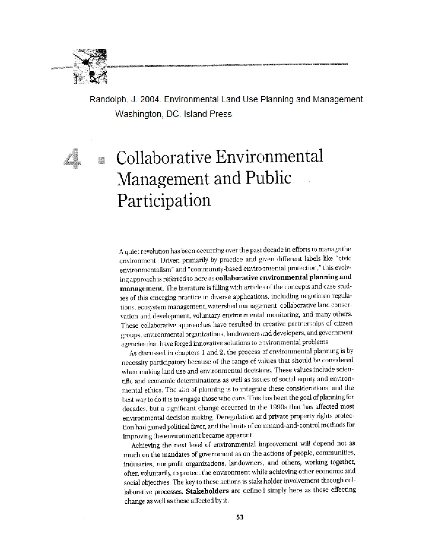 Environmental Management (Collaborative)