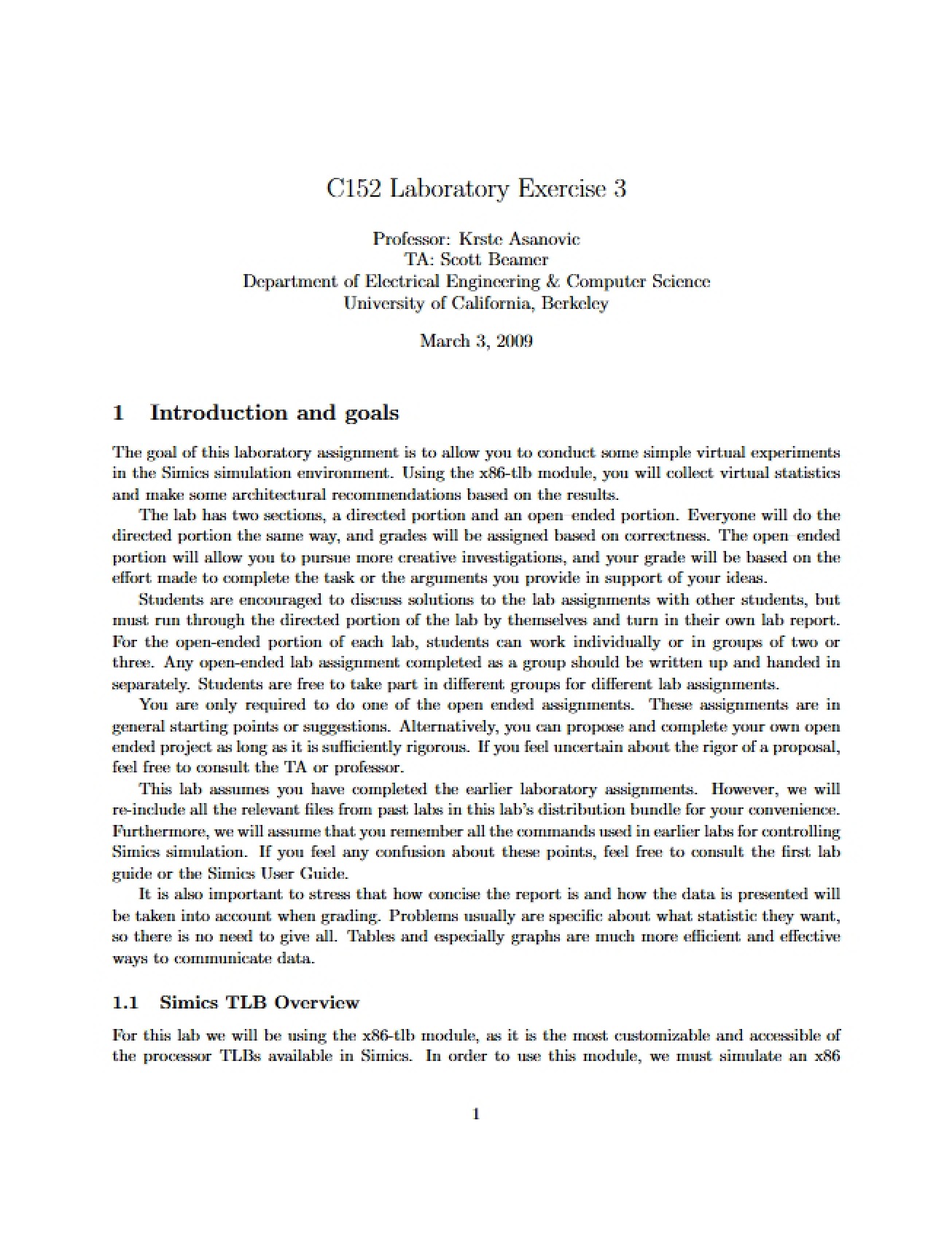 Third Laboratory Exercise