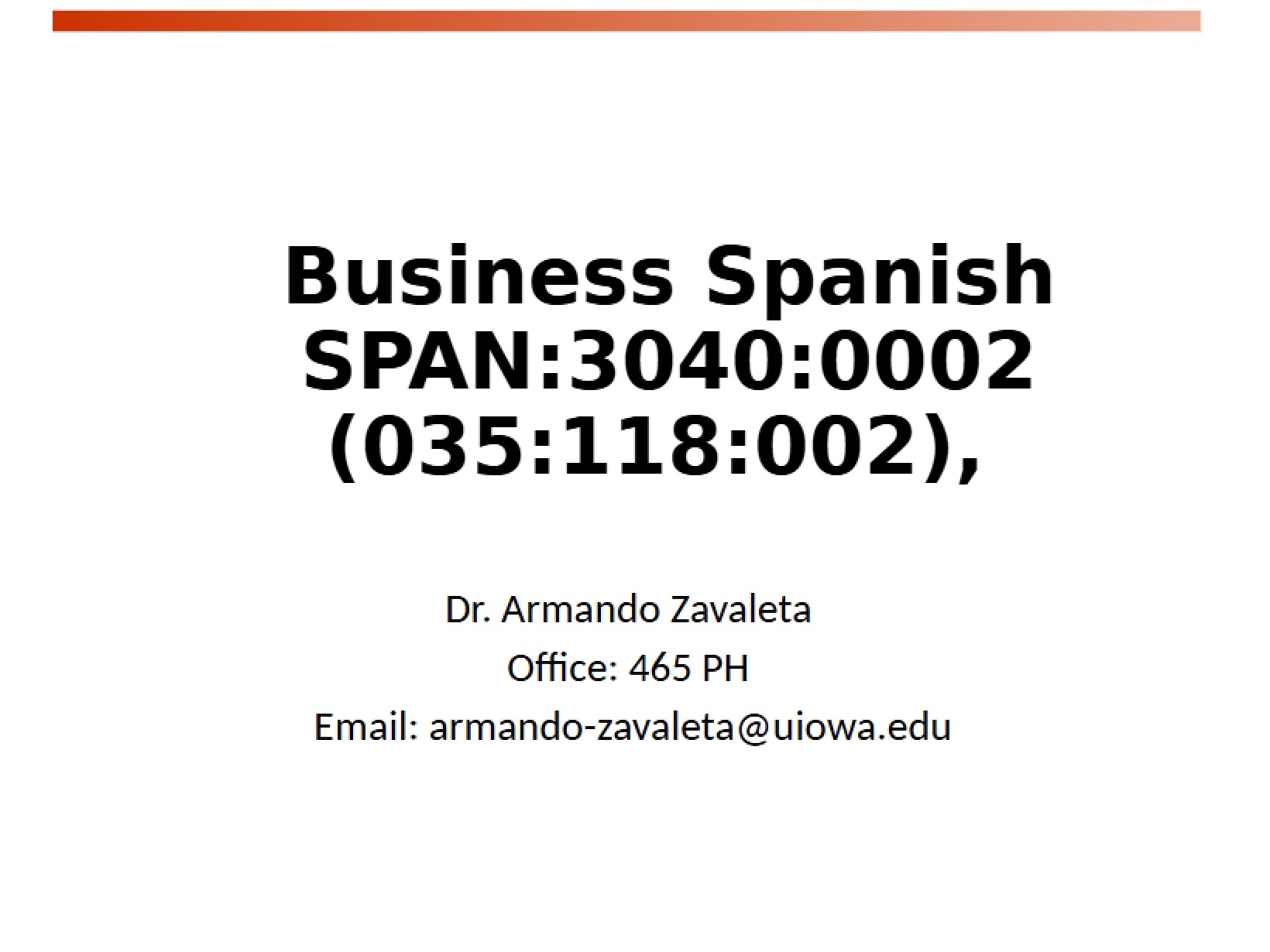 Chapter 6 The Office (La Oficina)