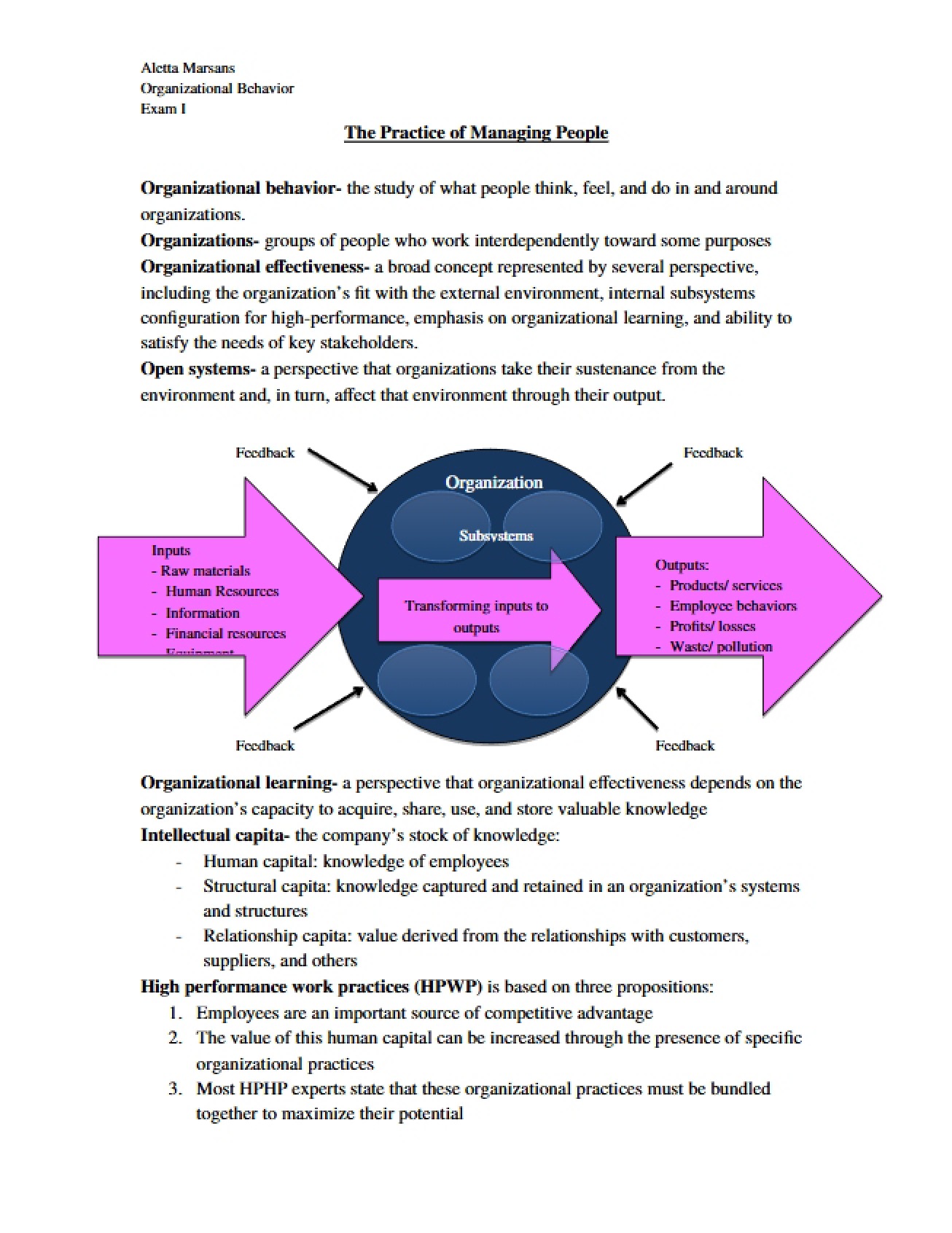 People Management Practices