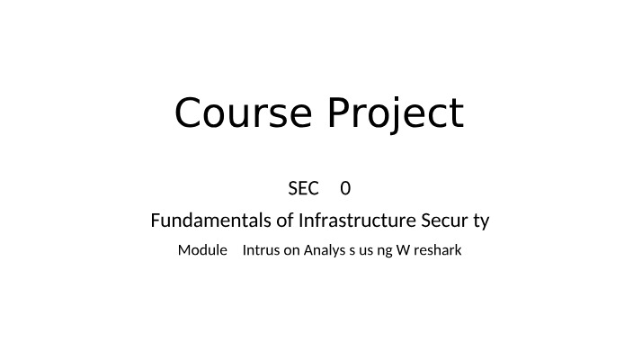 Wireshark Intrusion Analysis