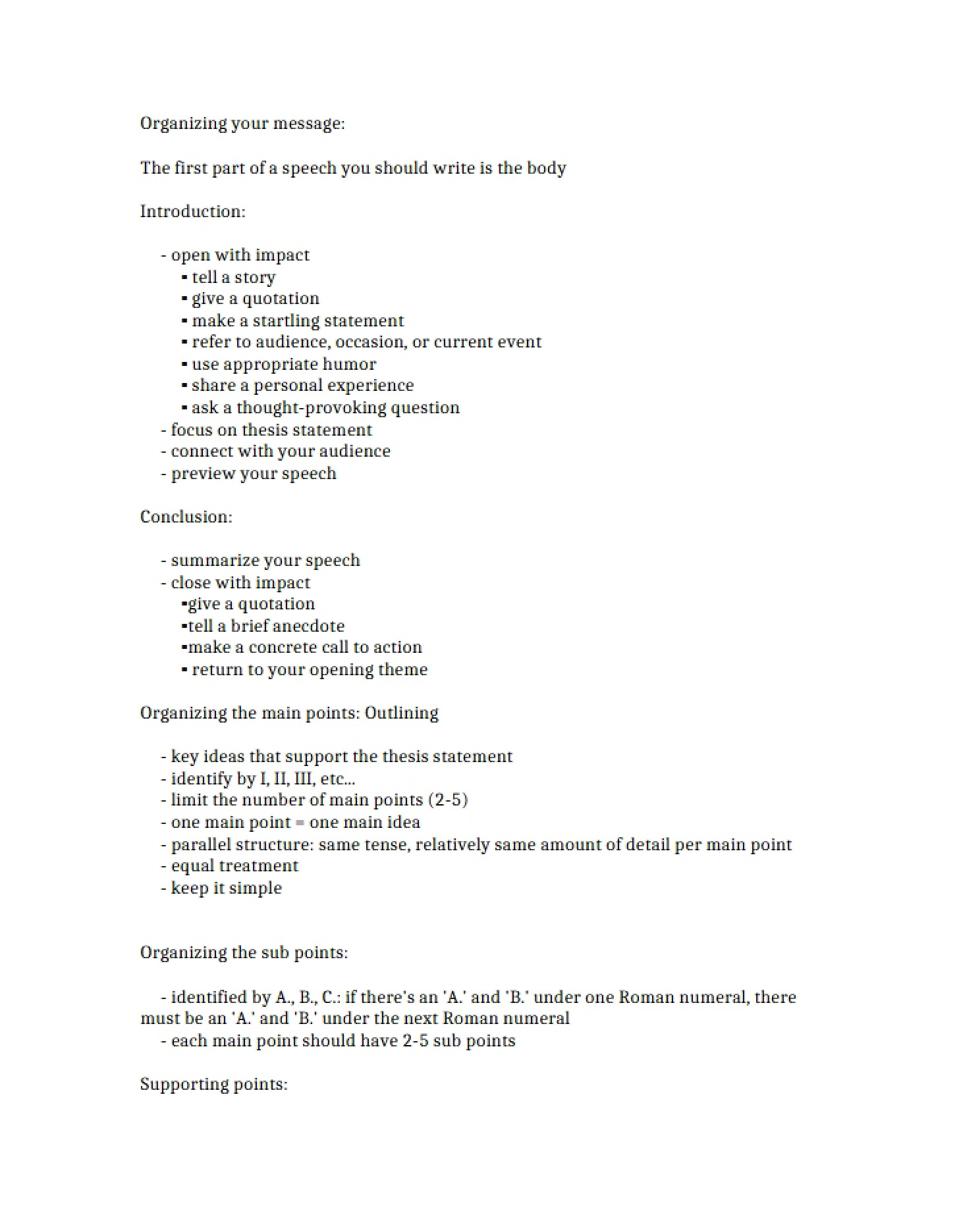 Course Notes