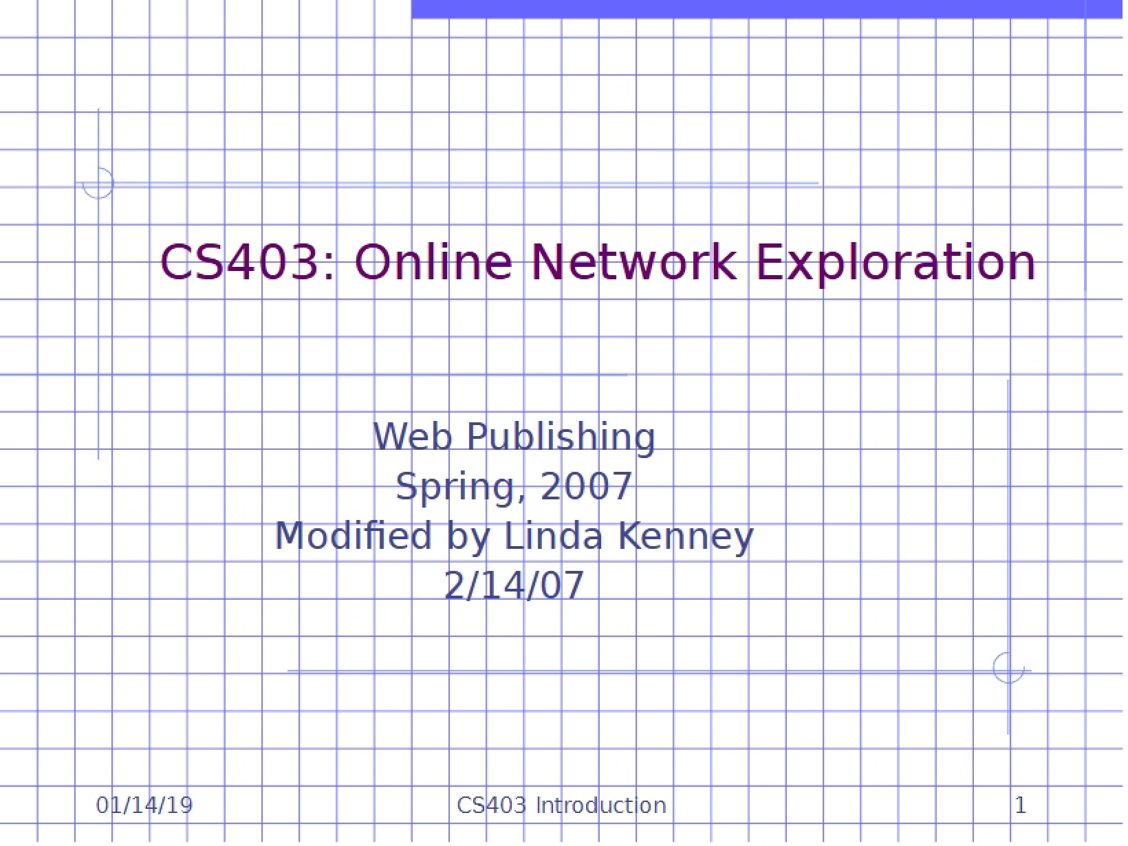 Publishing on the Web