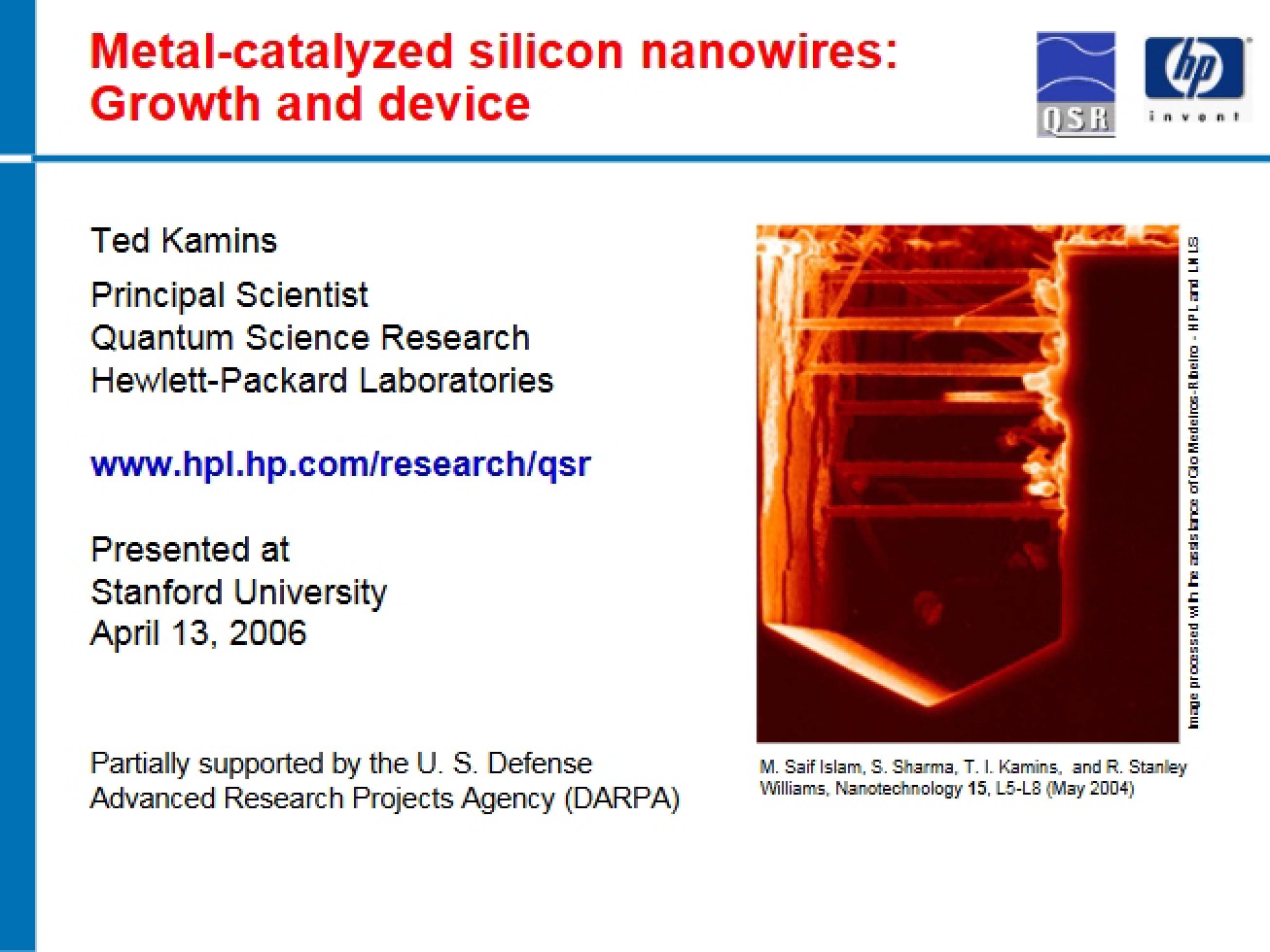 Lecture Materials for International Advanced Technology Research
