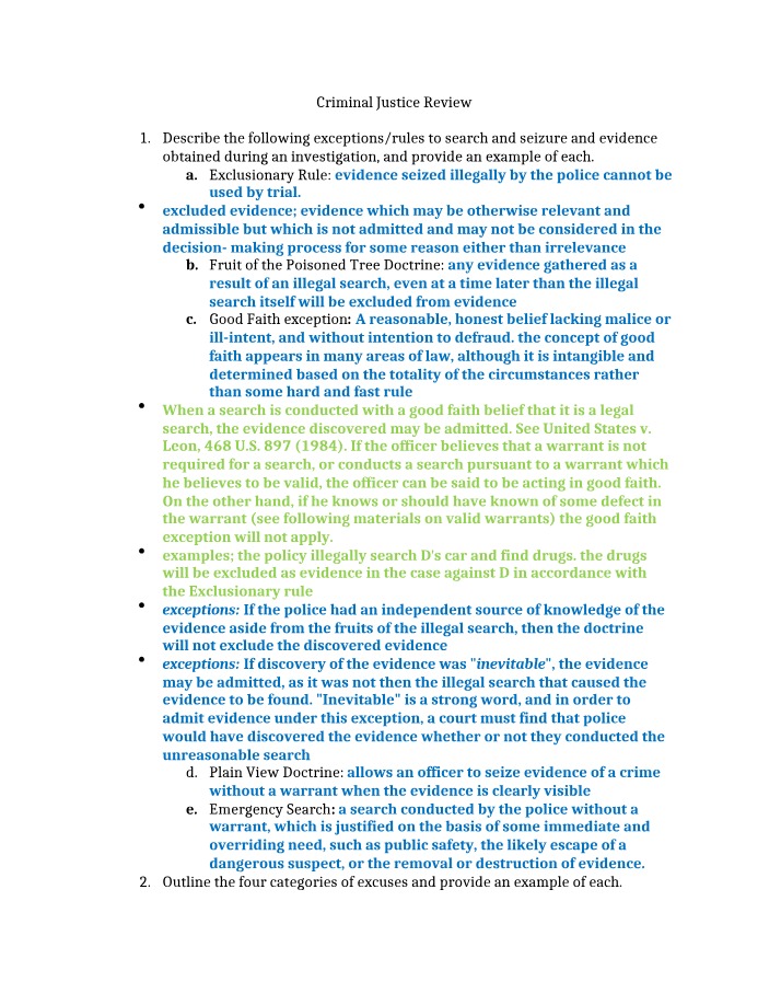 Criminal Justice - A Review