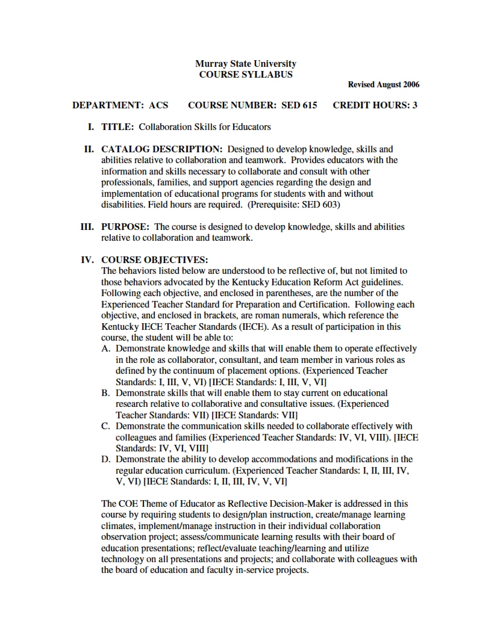 Syllabus
