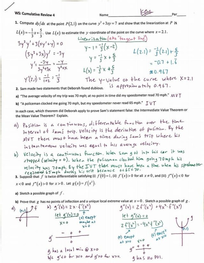 Estimating y-coordinates using Linearization