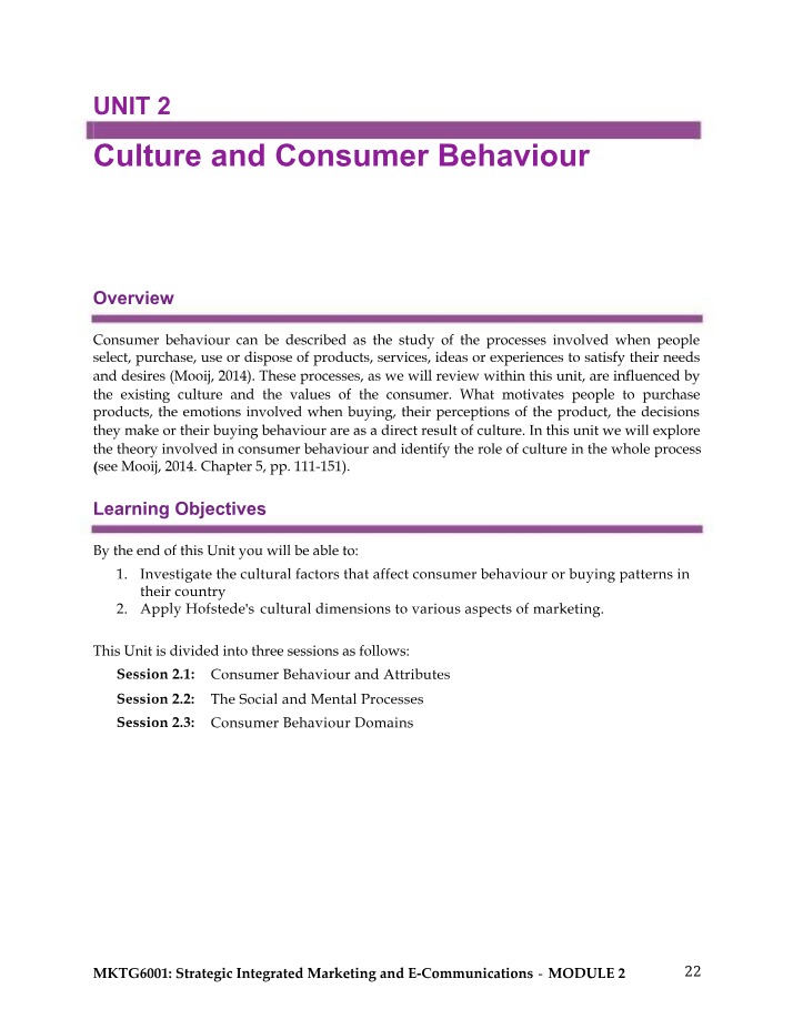 The Influence of Culture on Consumer Behaviour