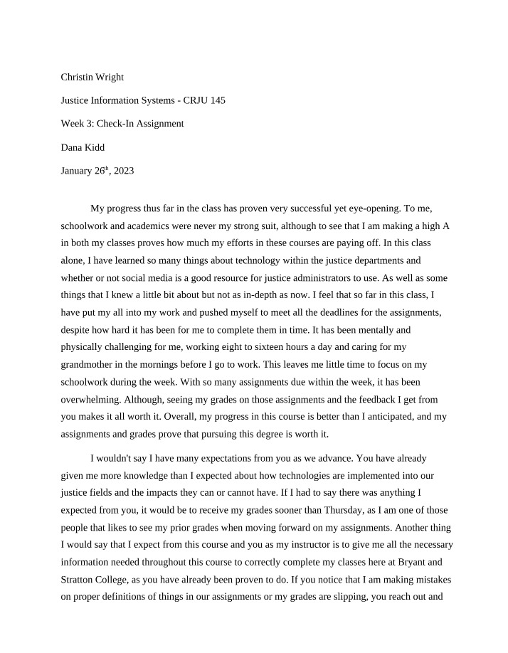 Check-In Assignment for Week 3