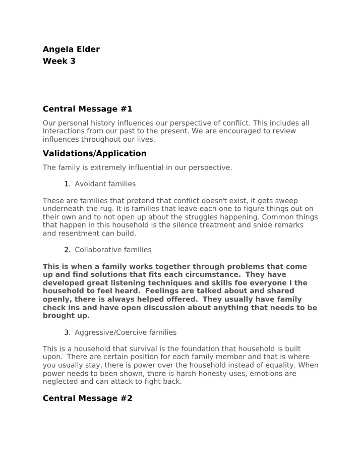 Conflict Management - Chapter 2 (Week 3)