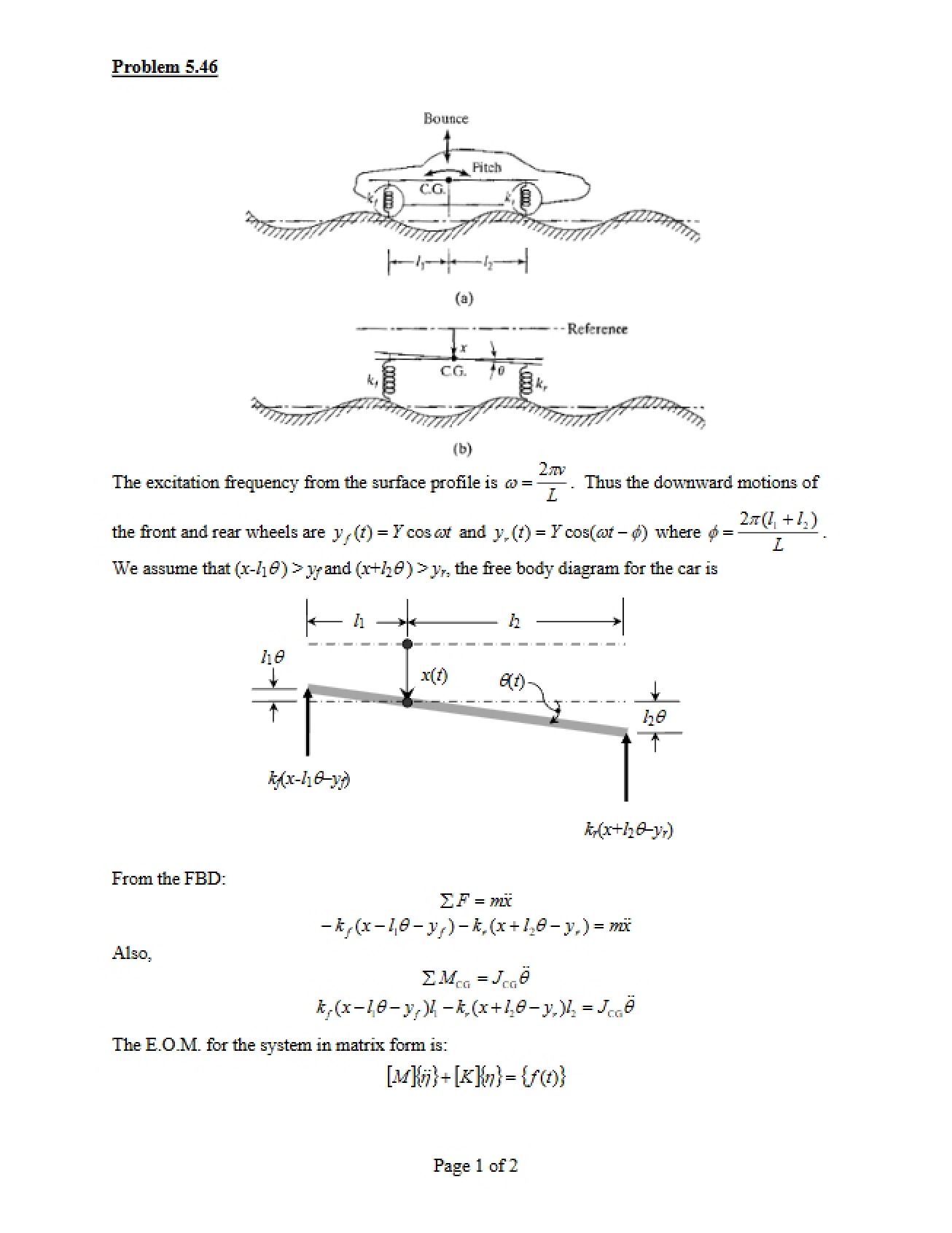 Dynamics Problem 5-46