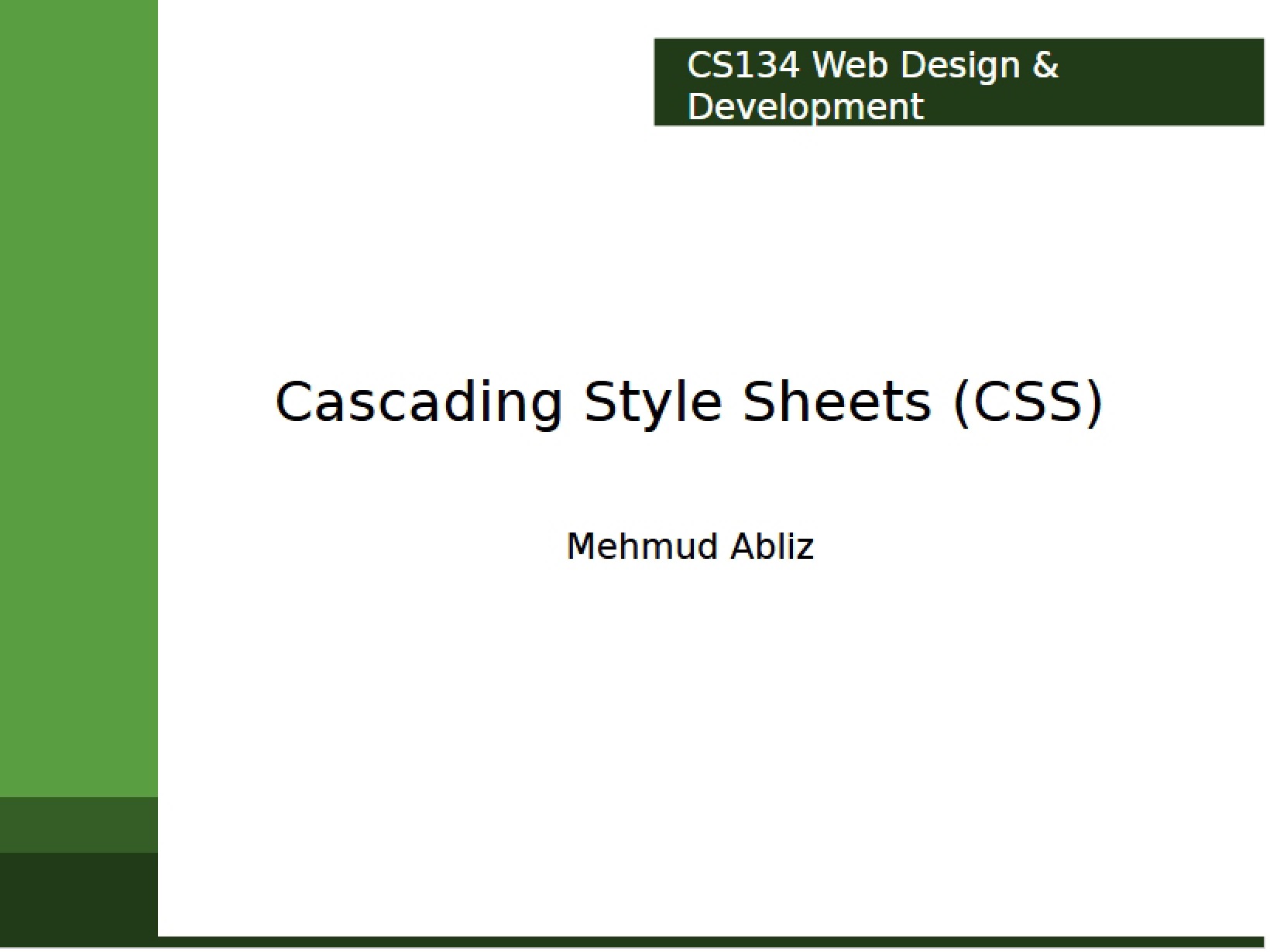 CSS (Cascading Style Sheets)