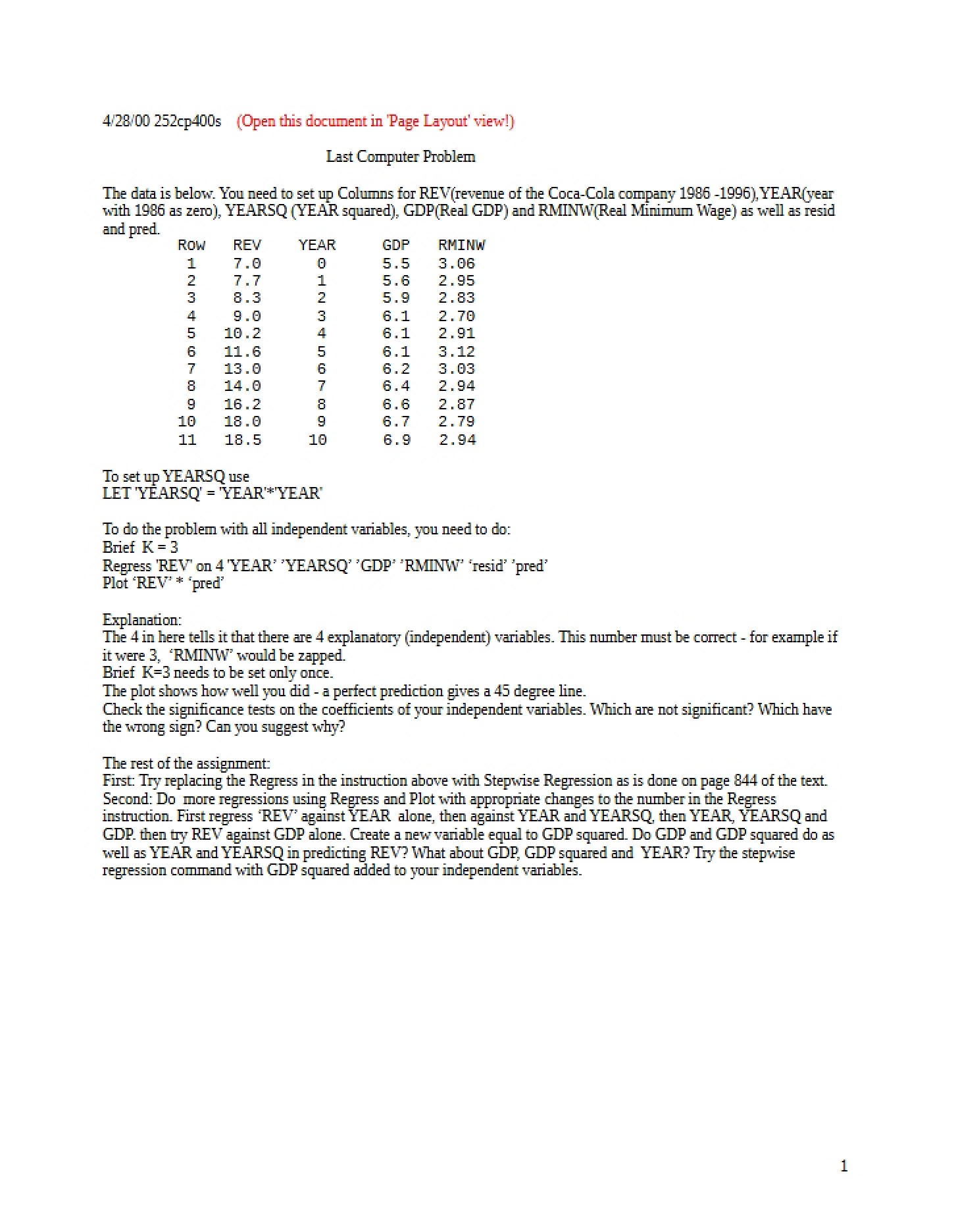 Exam Two ECO 252