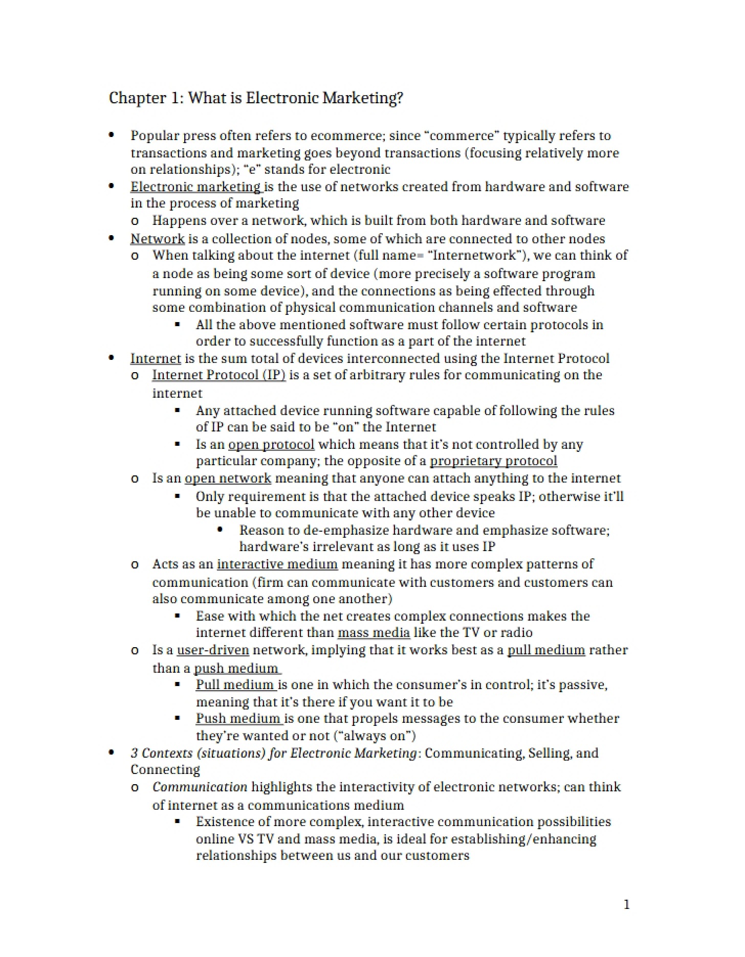Ch 1 Electronic Marketing Definition