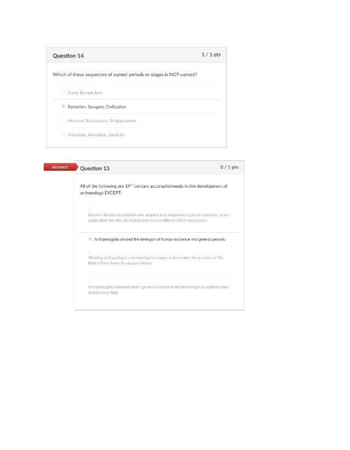 ANT2140 Quiz 2 Part 6 Version A