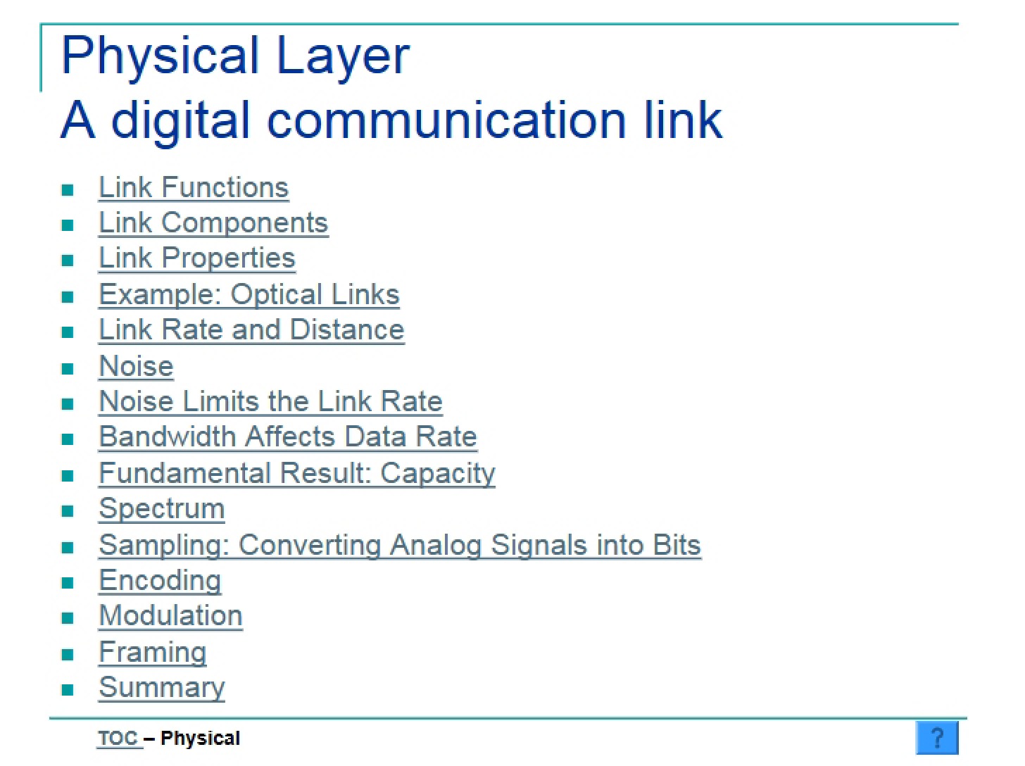 Physical Layer