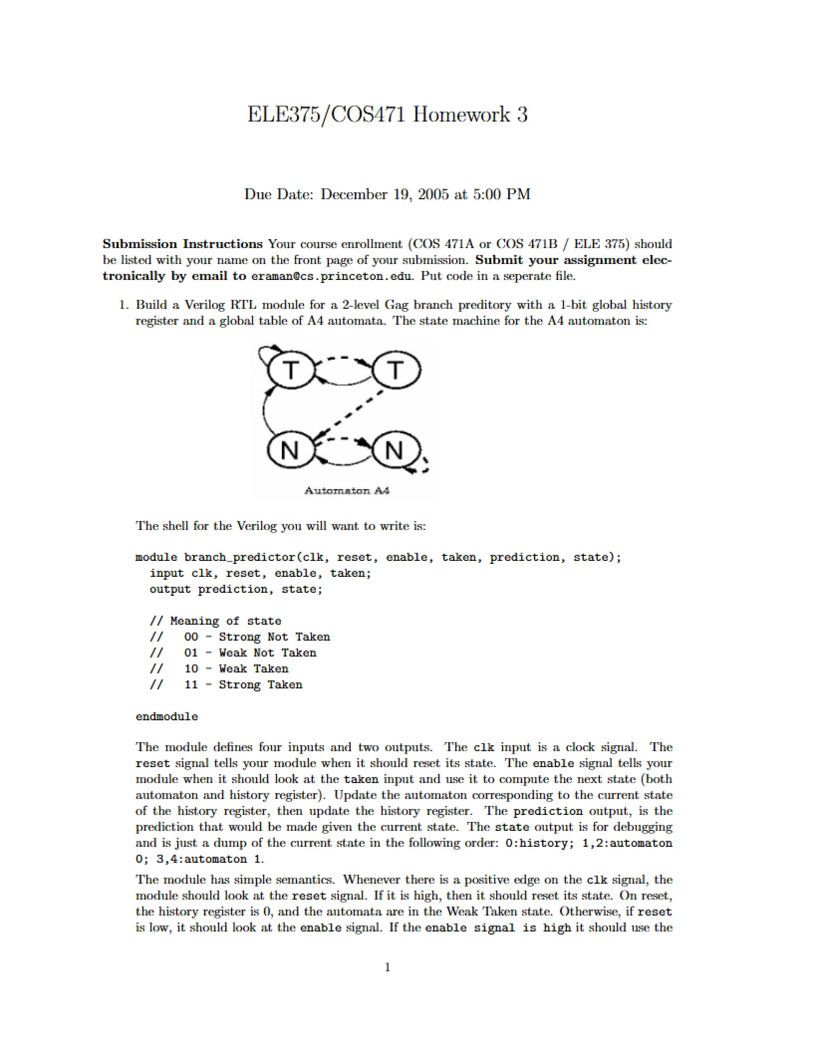Homework Three