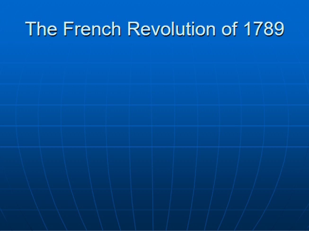 Revolution in France