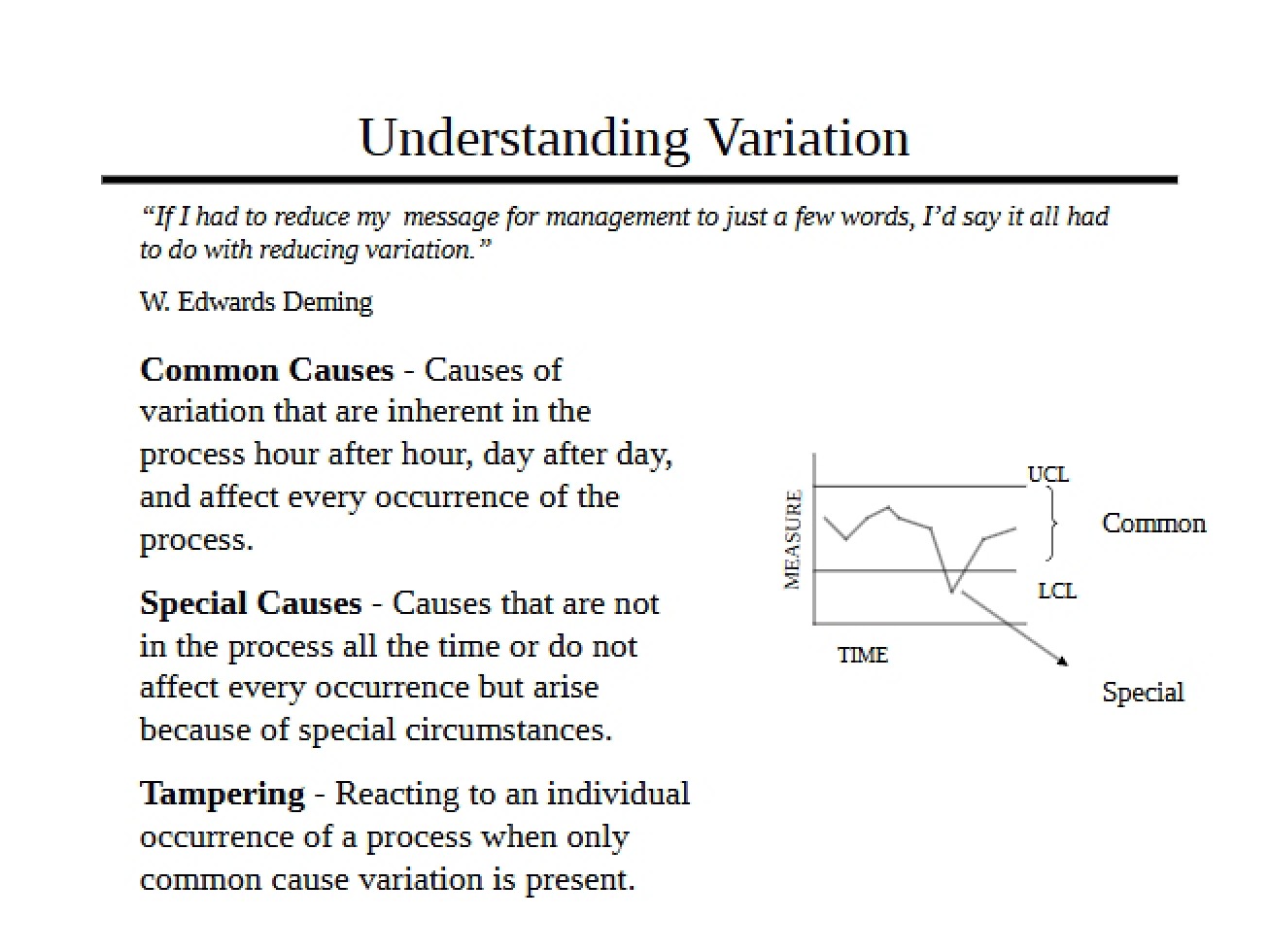 Concepts for Understanding Variation