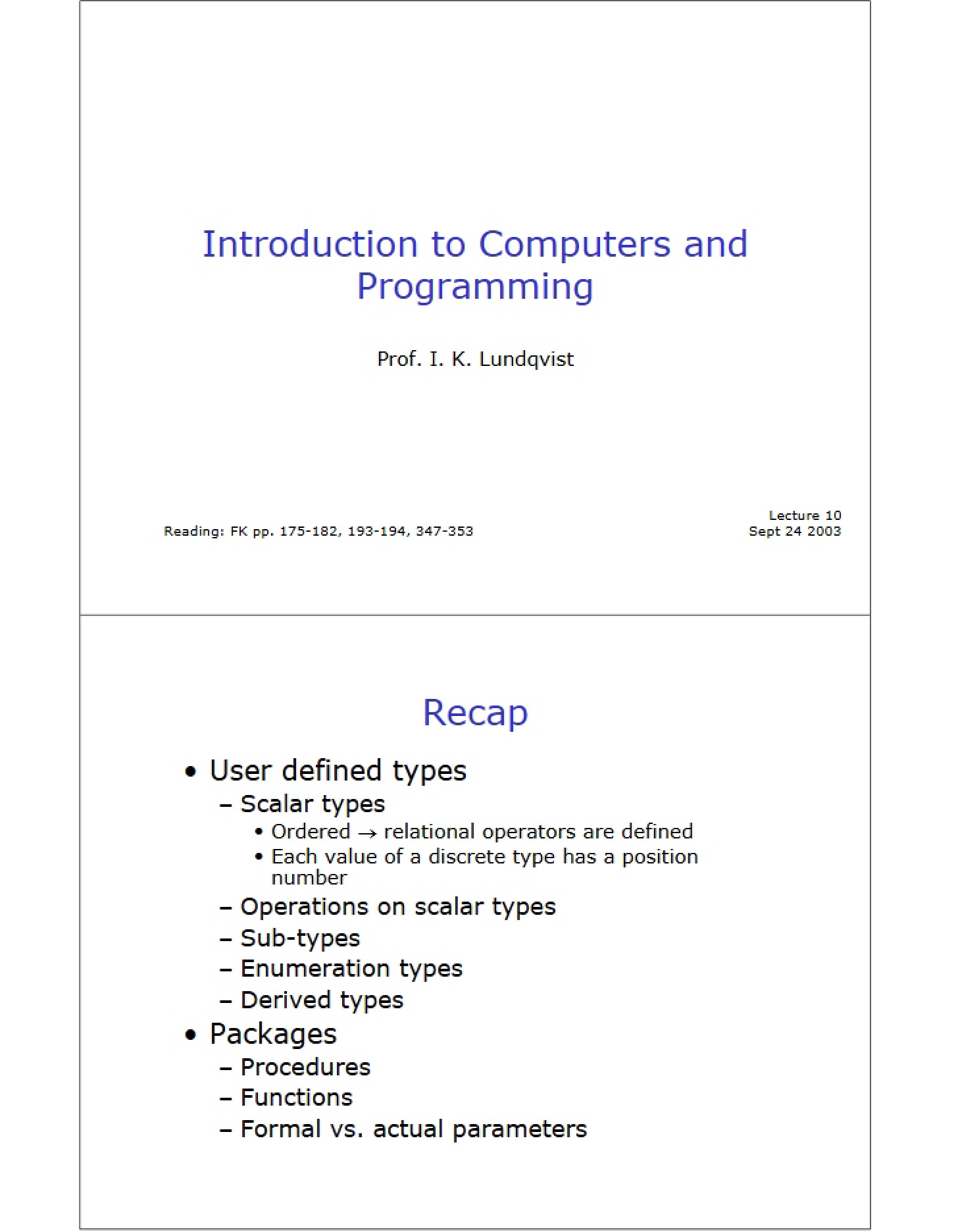 ProgrammingComputers Introduction