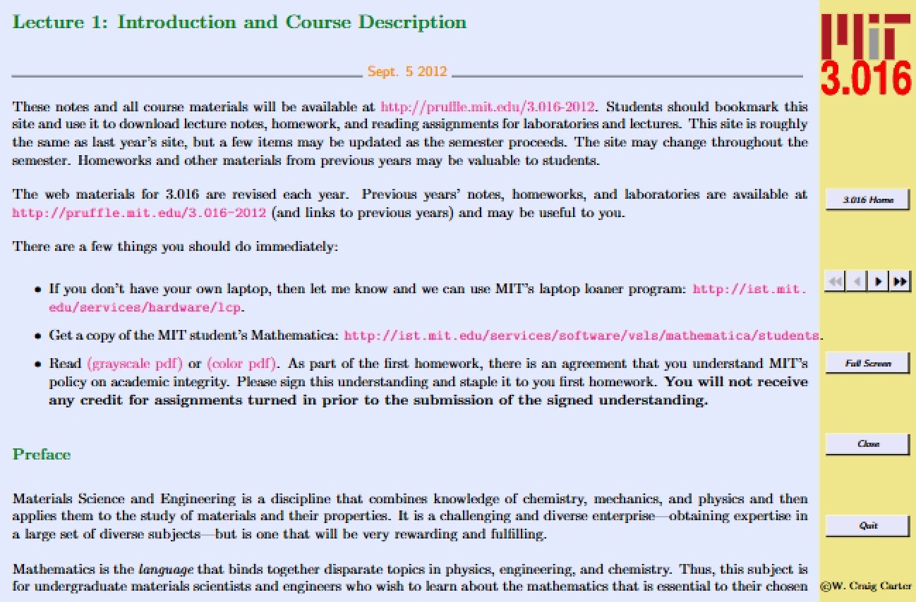 Course Description and Intro