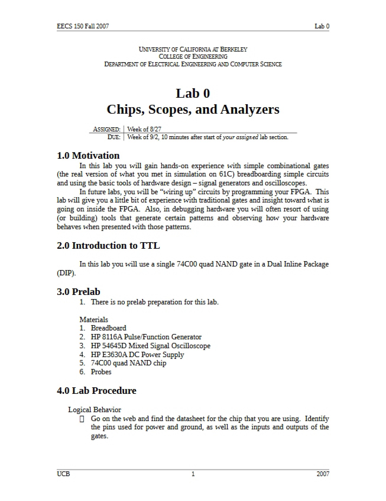Scopes, Analyzers, and Chips