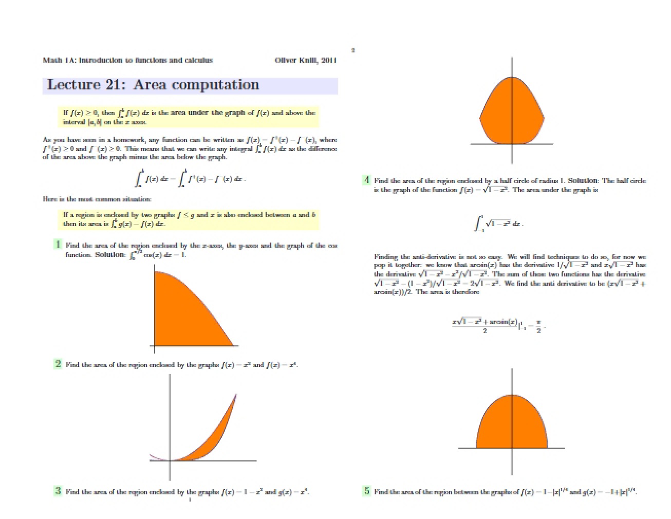 Calculus Lecture 21