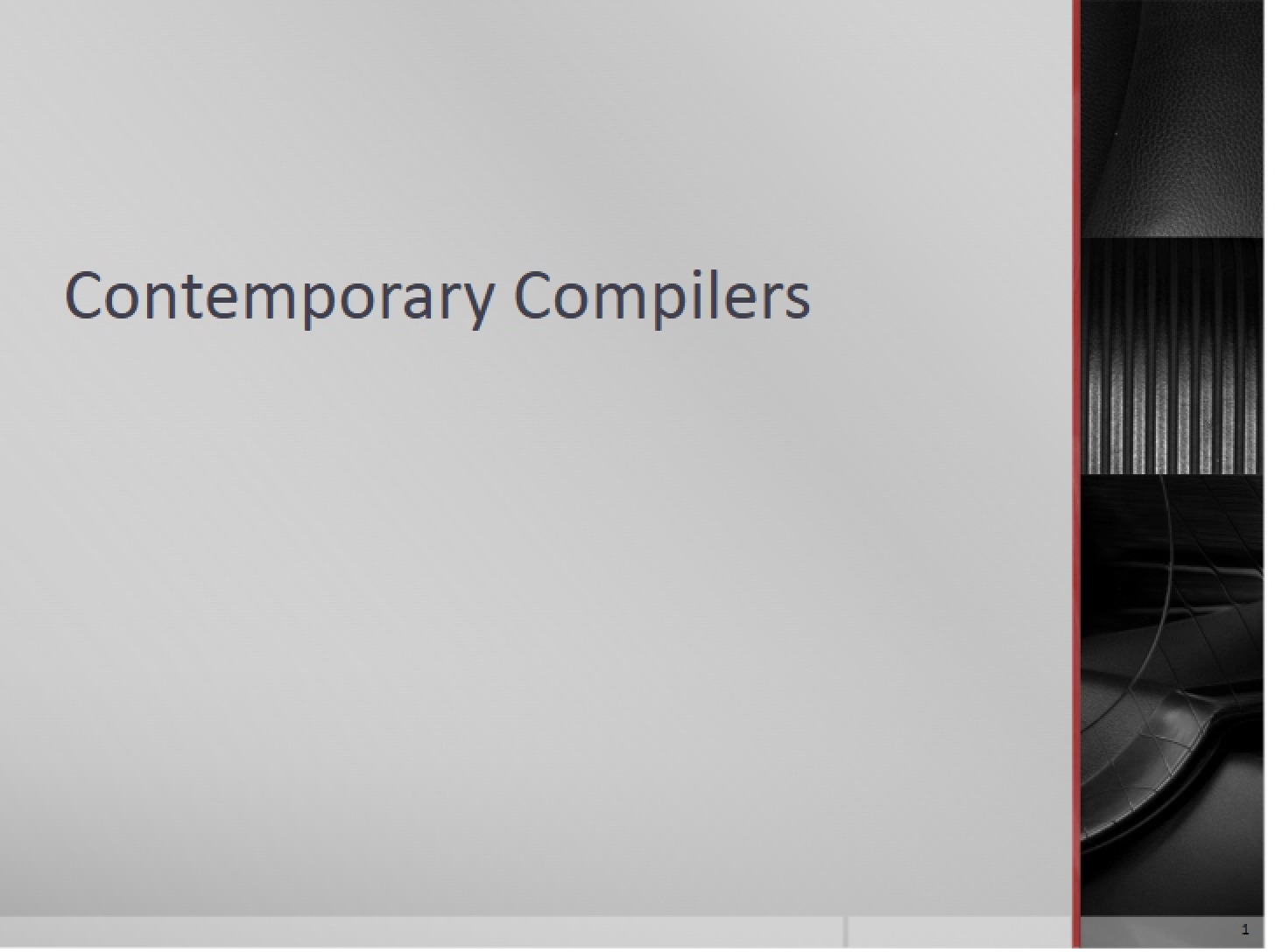 Lecture on LLVM