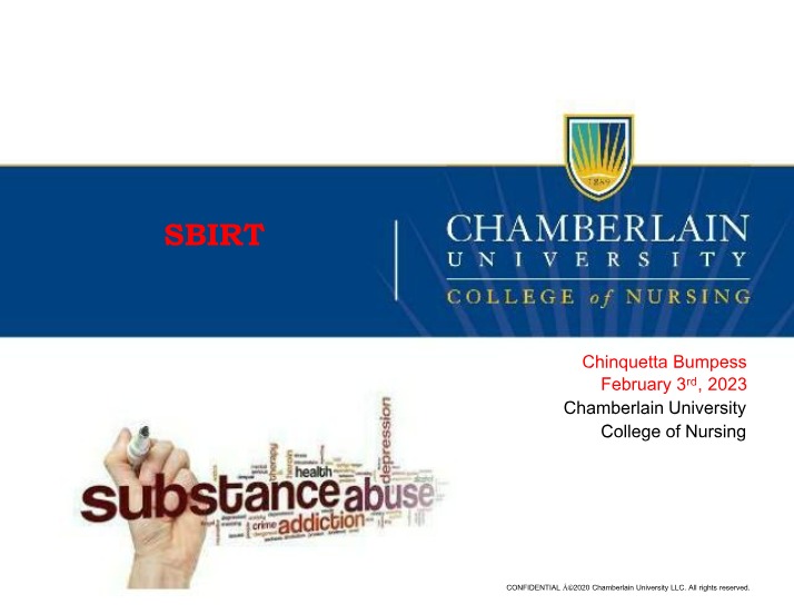 SBIRT - A Quick and Easy Approach to Substance Abuse Screening