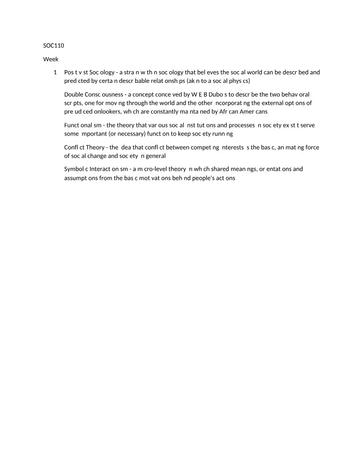 Week 3 Quiz - SOC110