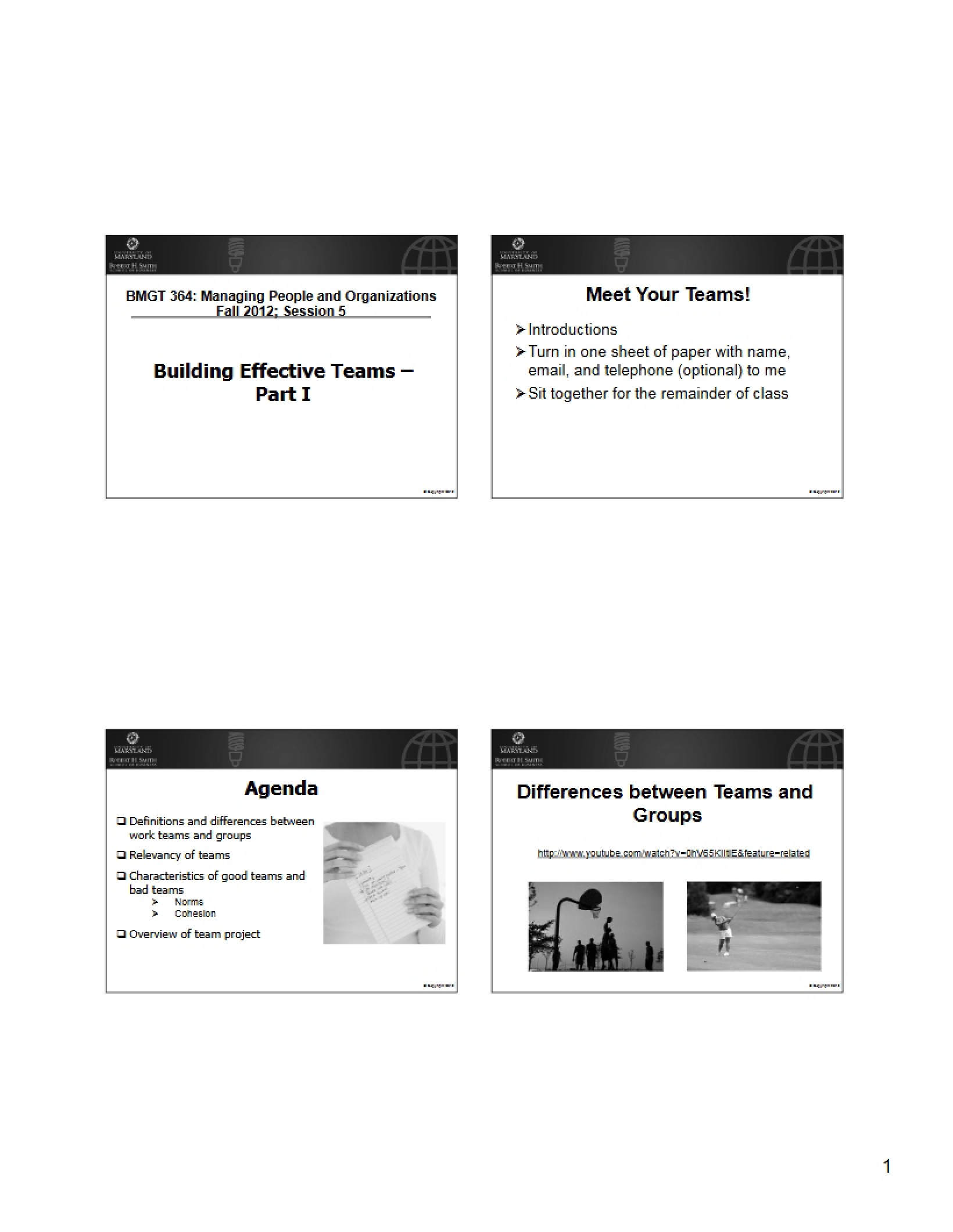 Part I Building Effective Teams
