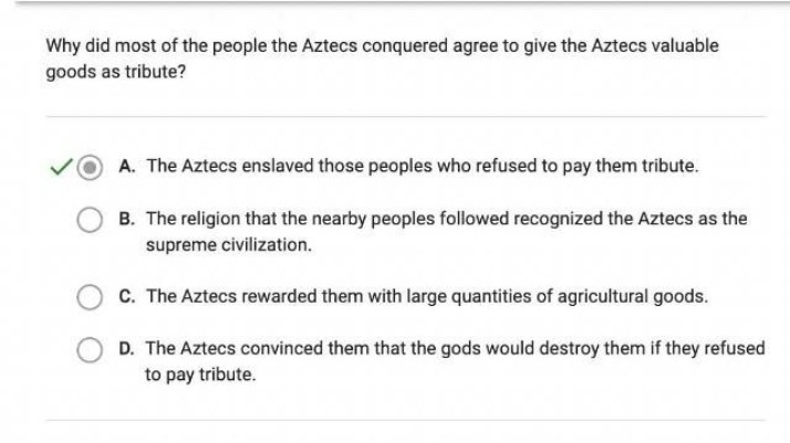 Why the Conquered Agreed to Aztec Tribute