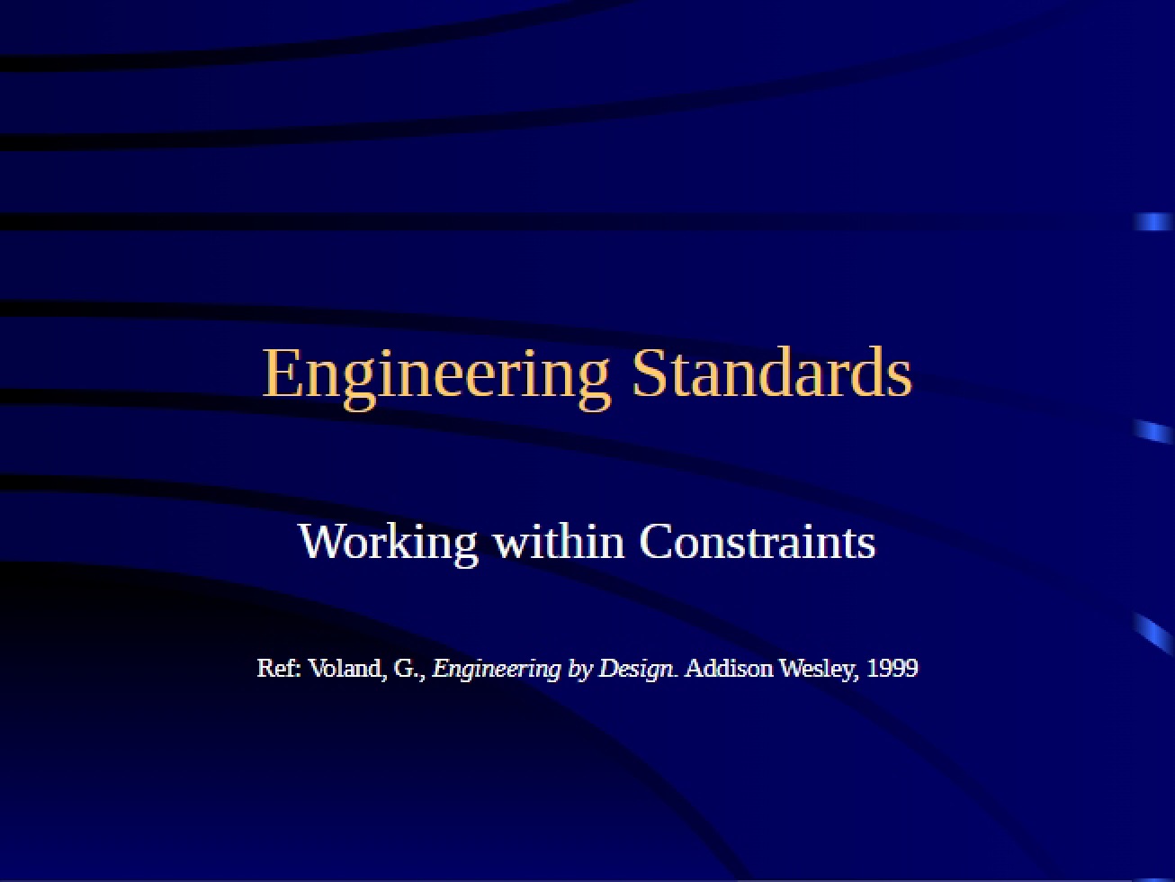 Standards in Engineering