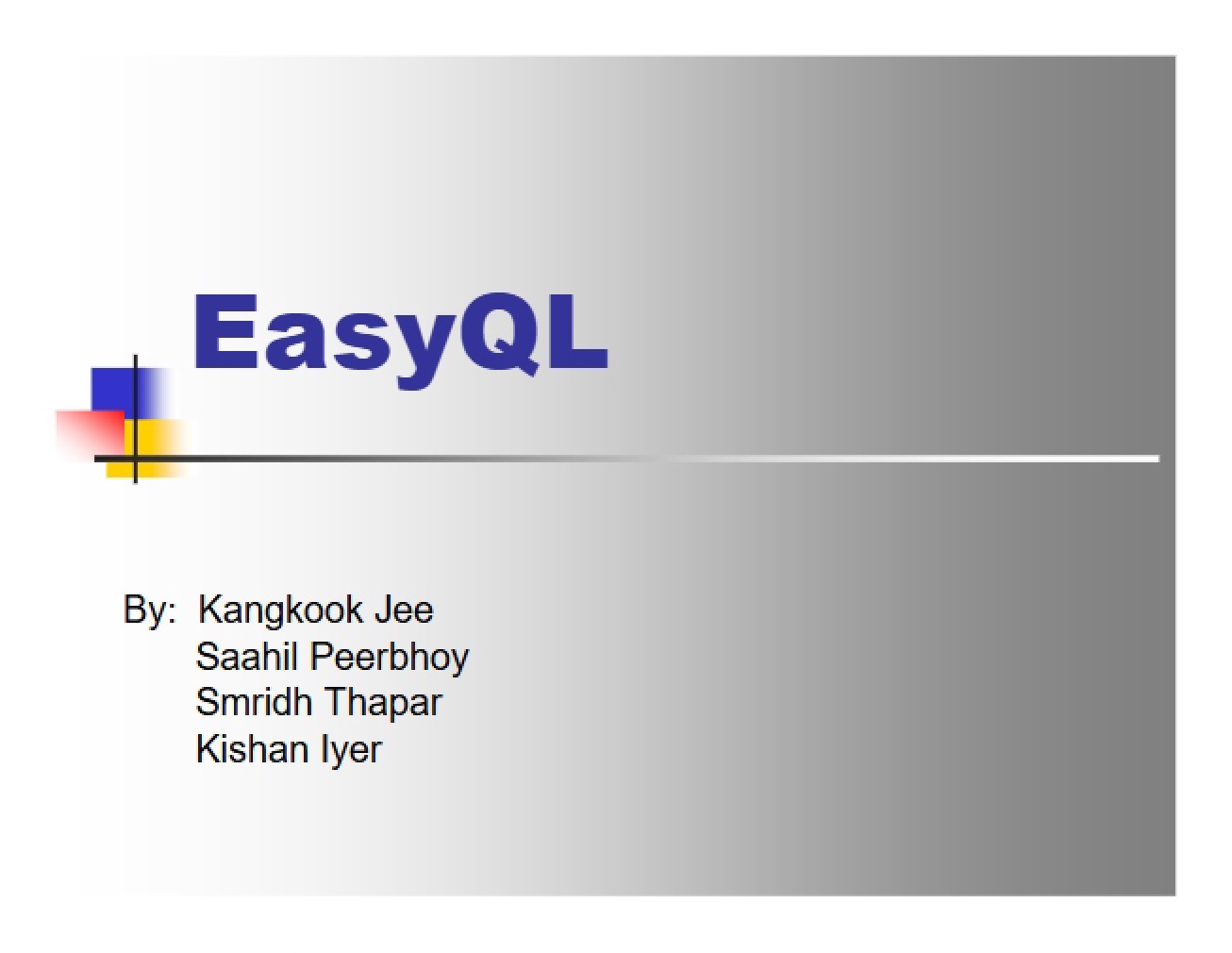 EasyQL Language