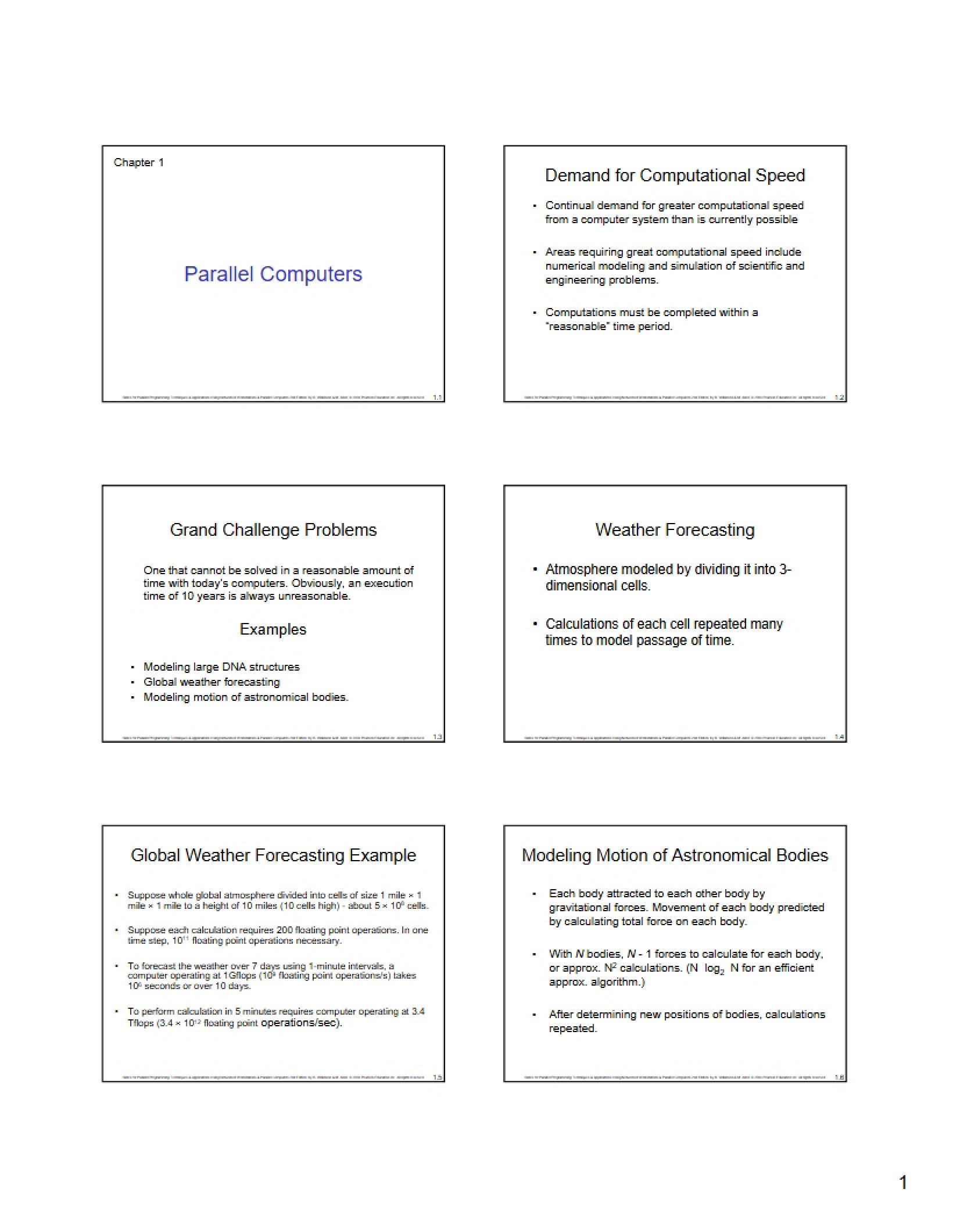 Computers in Parallel