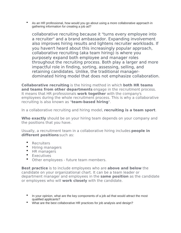 The Role of an HR Professional