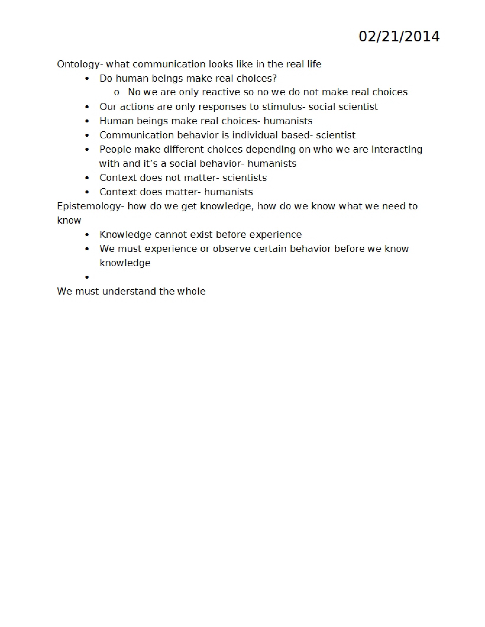 Ontology Overview