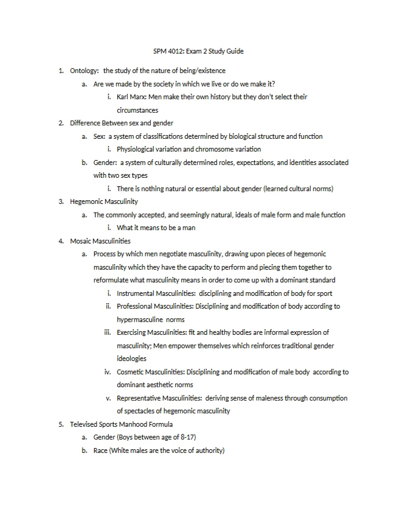 Second Exam Sport Society