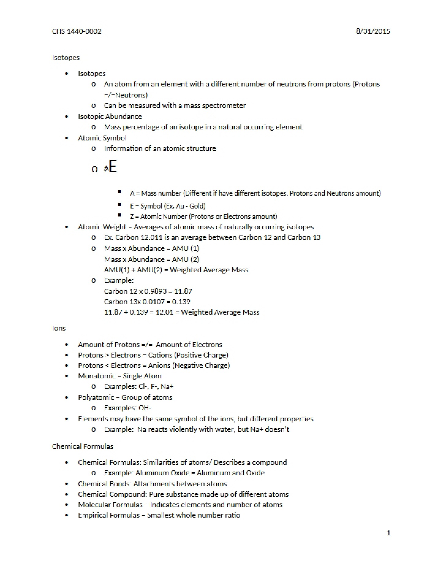 Isotope Forms