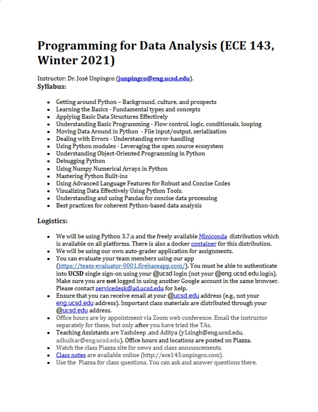 Data Analysis Programming Course Guide