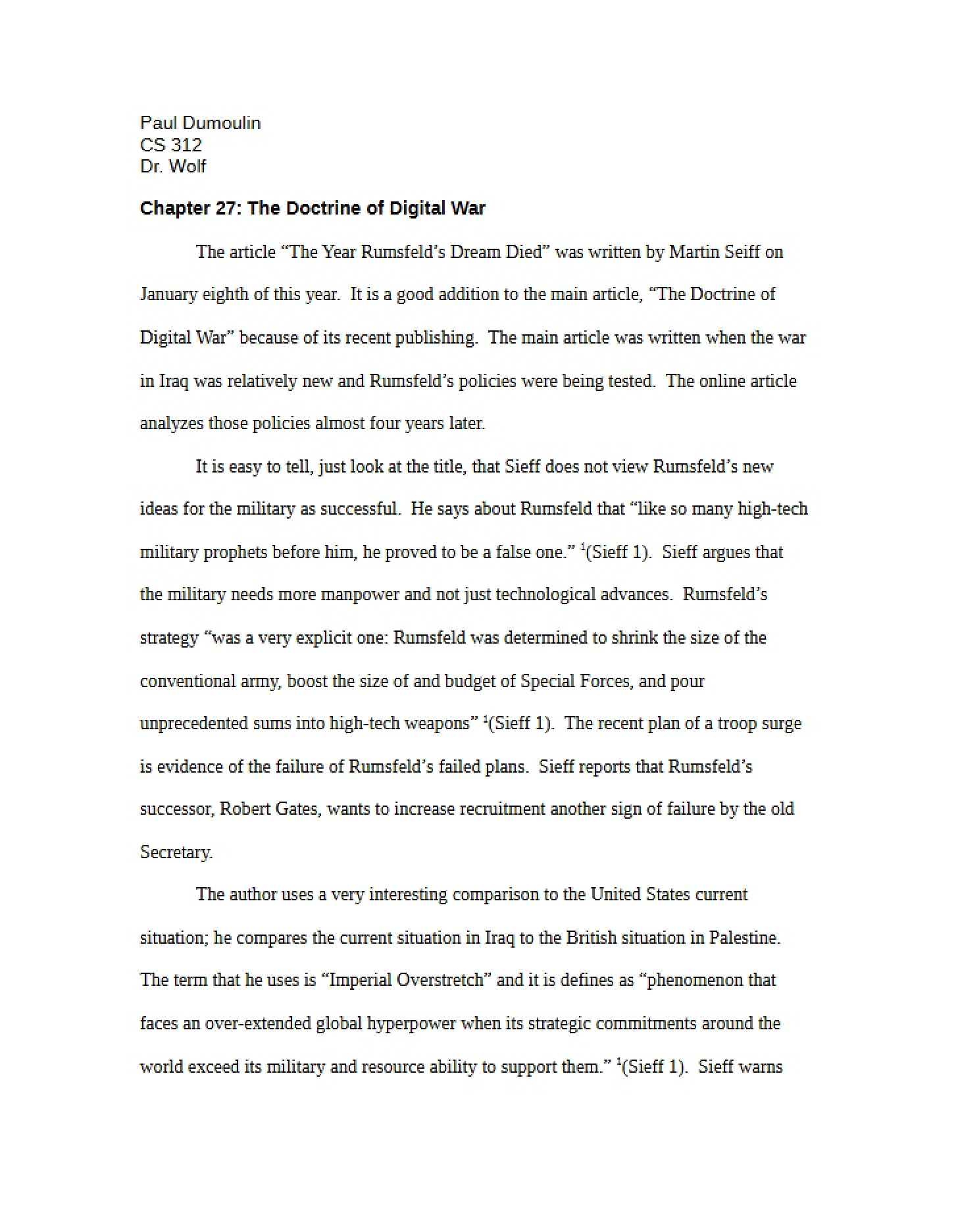 Doctrine of Digital Warfare