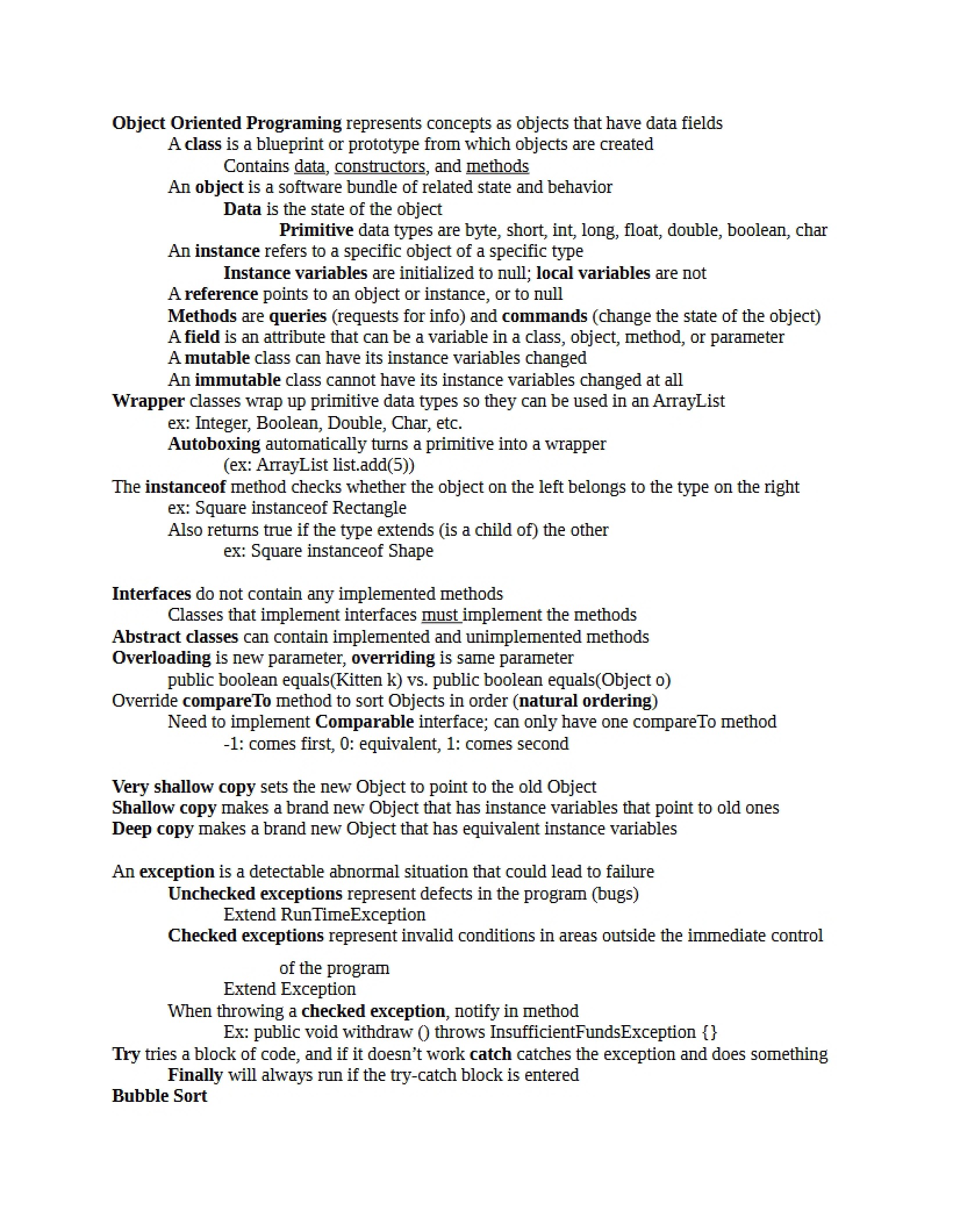 Study Guide for CPE 102 Midterm