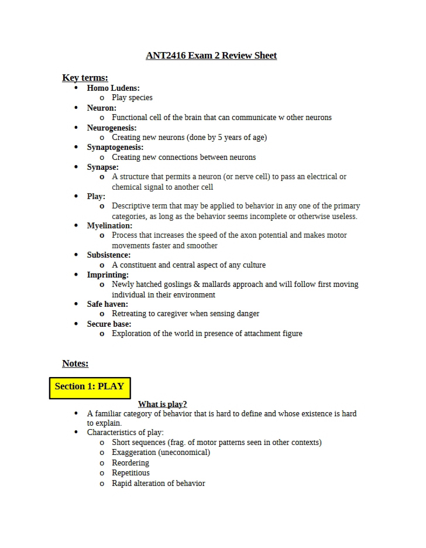 Review Framework for the Second Midterm
