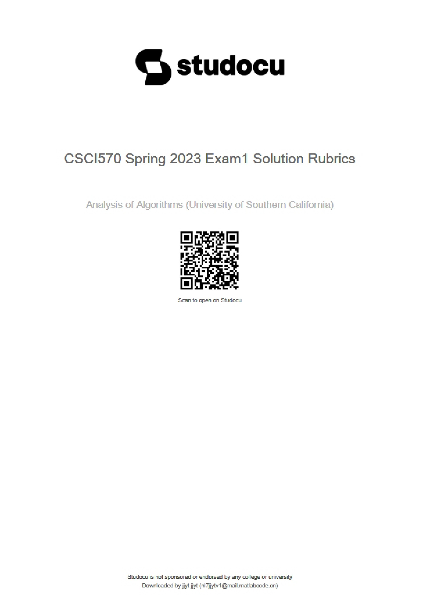 Examination One